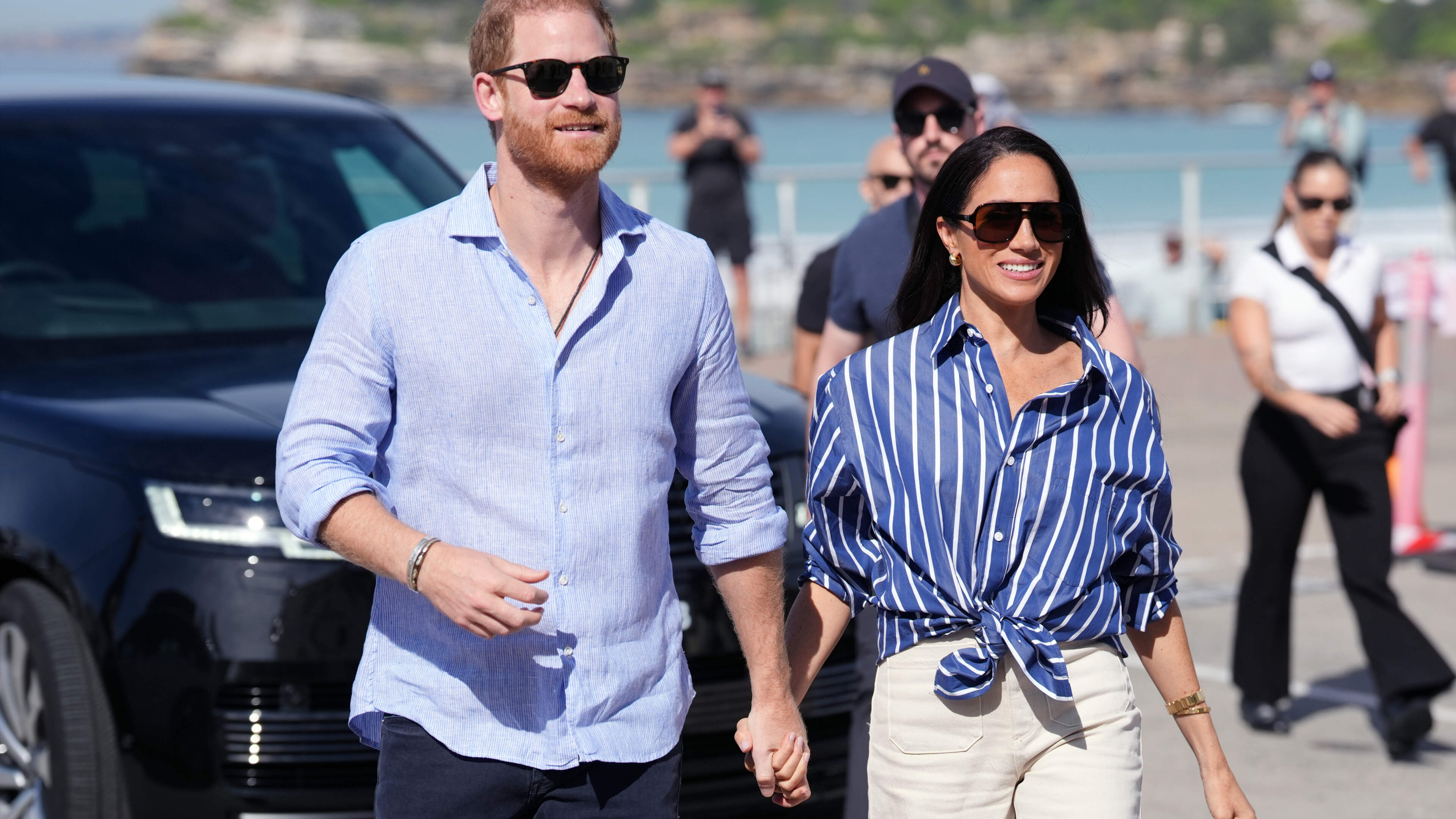 Meghan and the children won’t be going to London as Prince Harry says it’s not safe