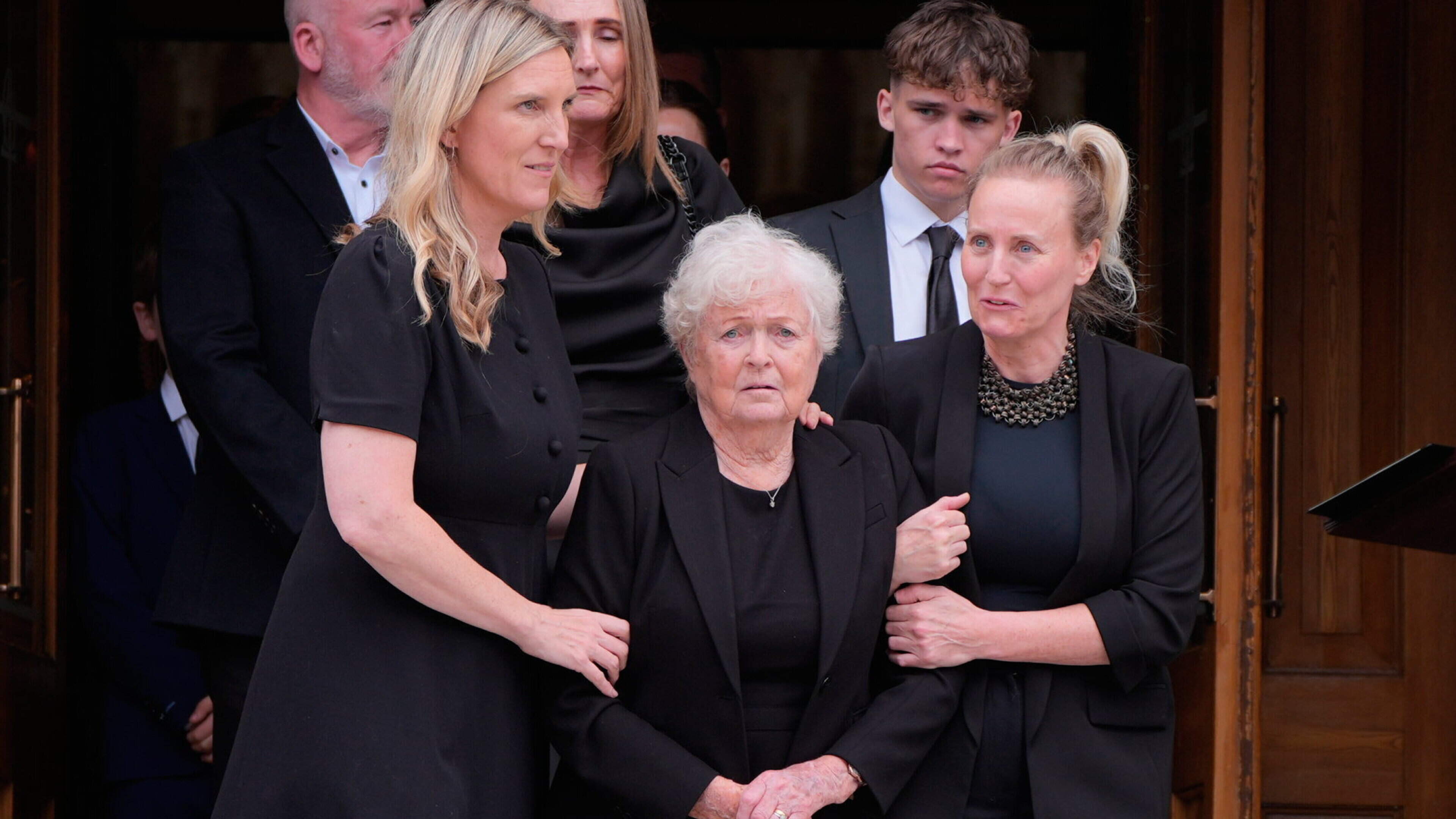 ‘That was enough to cement a lasting legacy, and he did much else’: David Andrews’ role in peace process remembered at funeral
