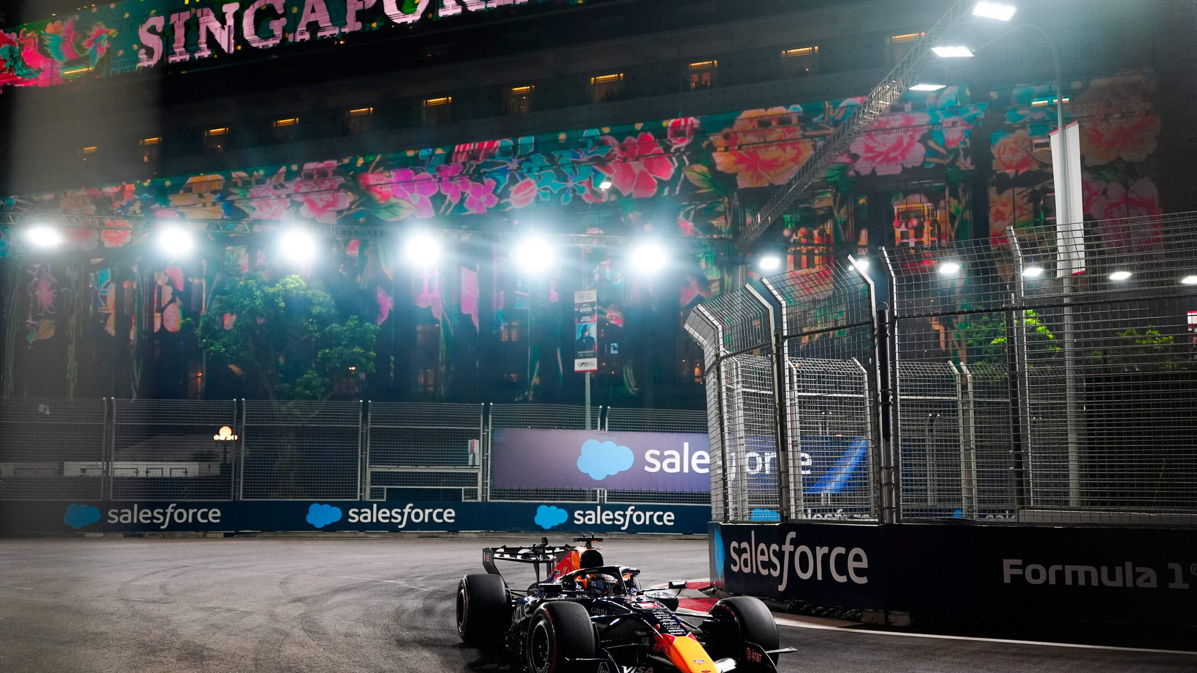 Max Verstappen builds on first win of season by taking Singapore sprint pole