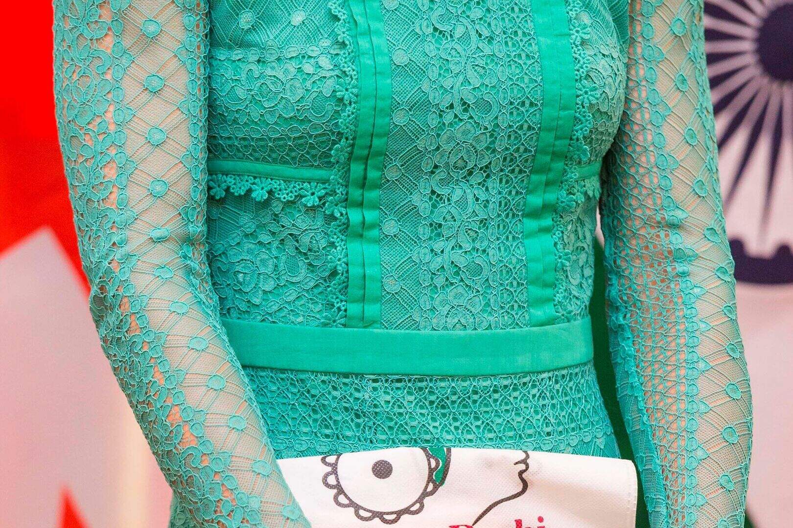 Kate Middleton steps out in another stunning Alice Temperley gown in New  Delhi | Irish Independent