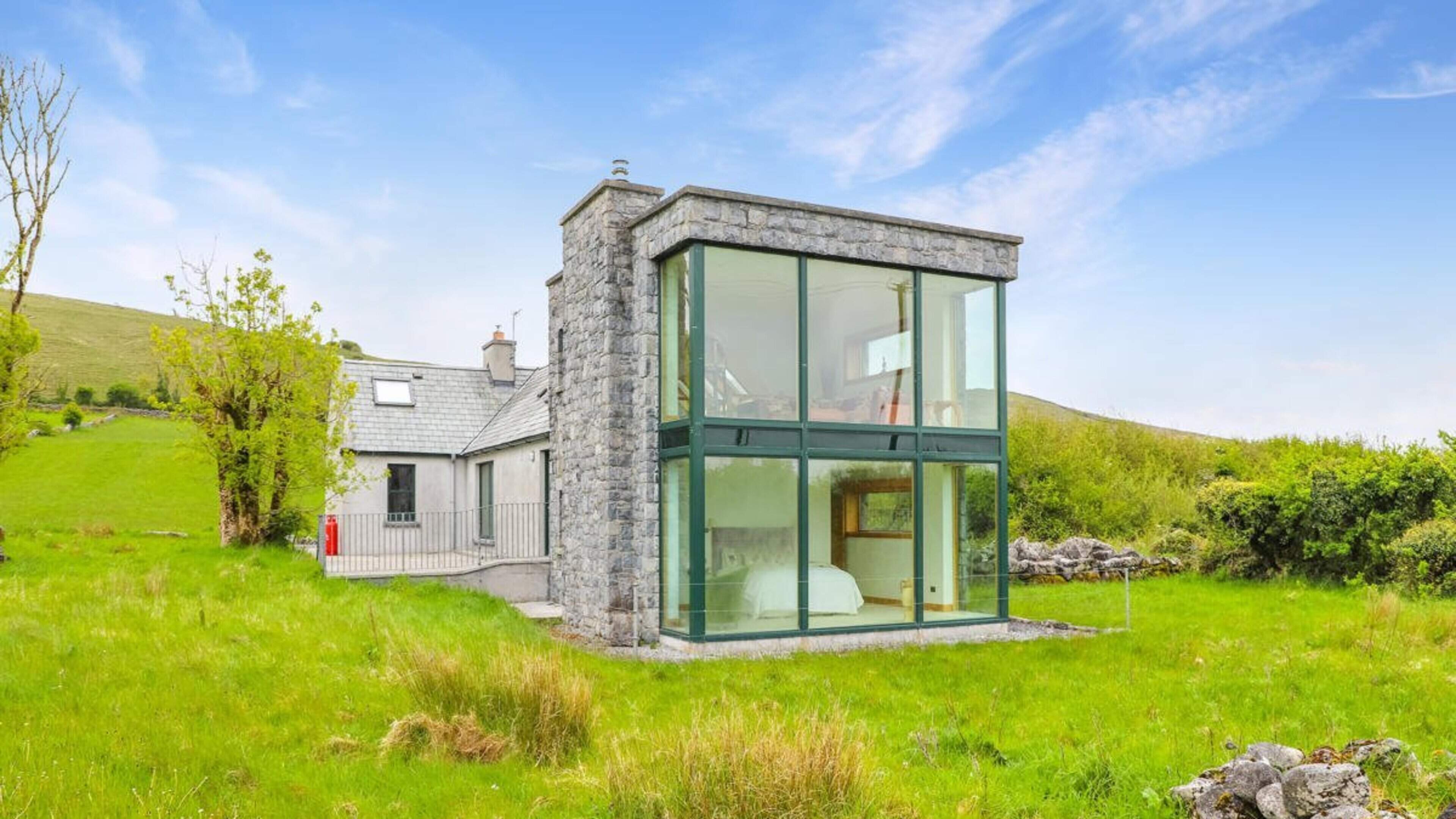 See inside modern Clare cottage for sale in Burren countryside with in-built sauna