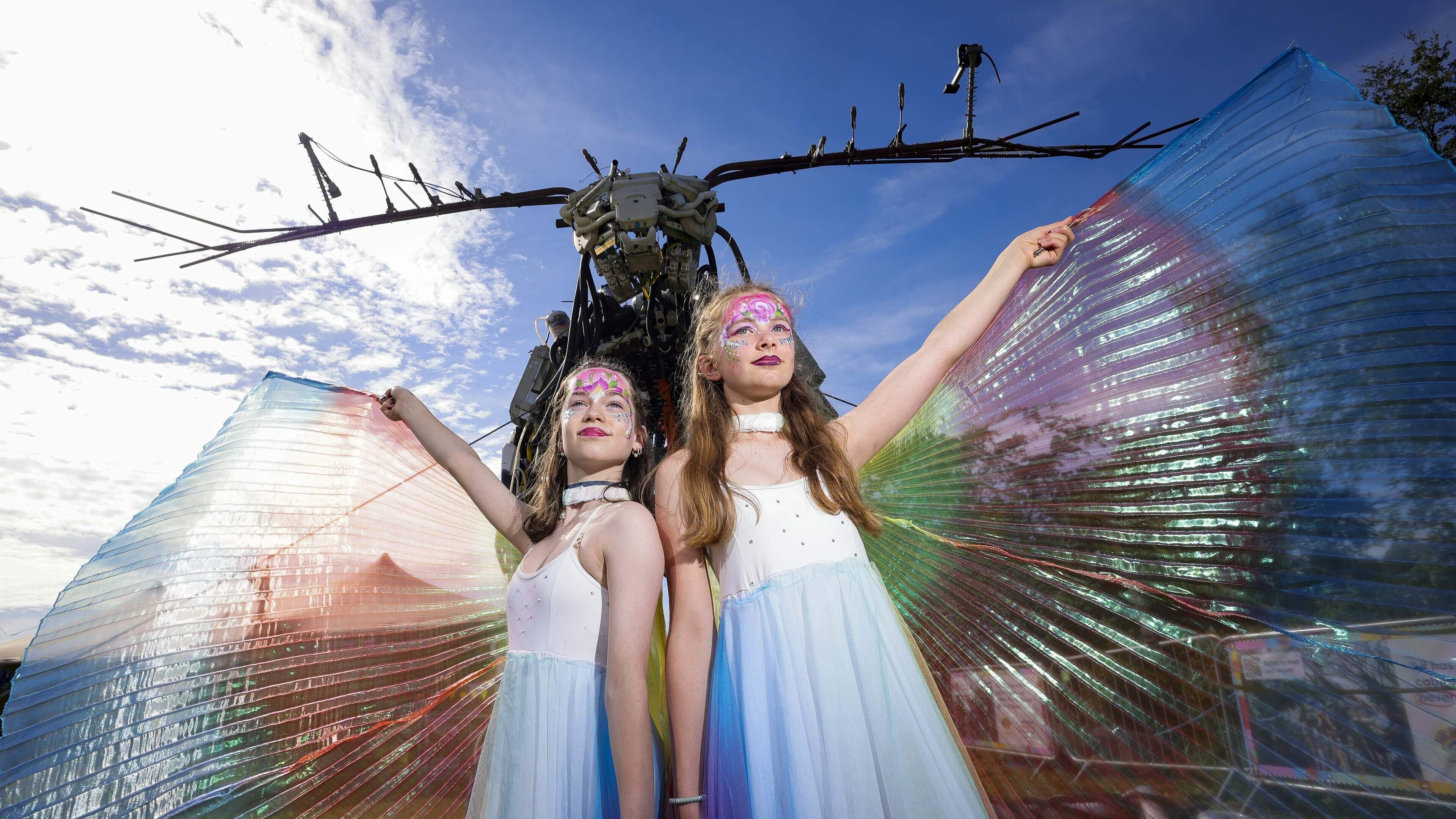 Giant e-waste sculpture at Kaleidoscope festival highlights scale of recycling challenge