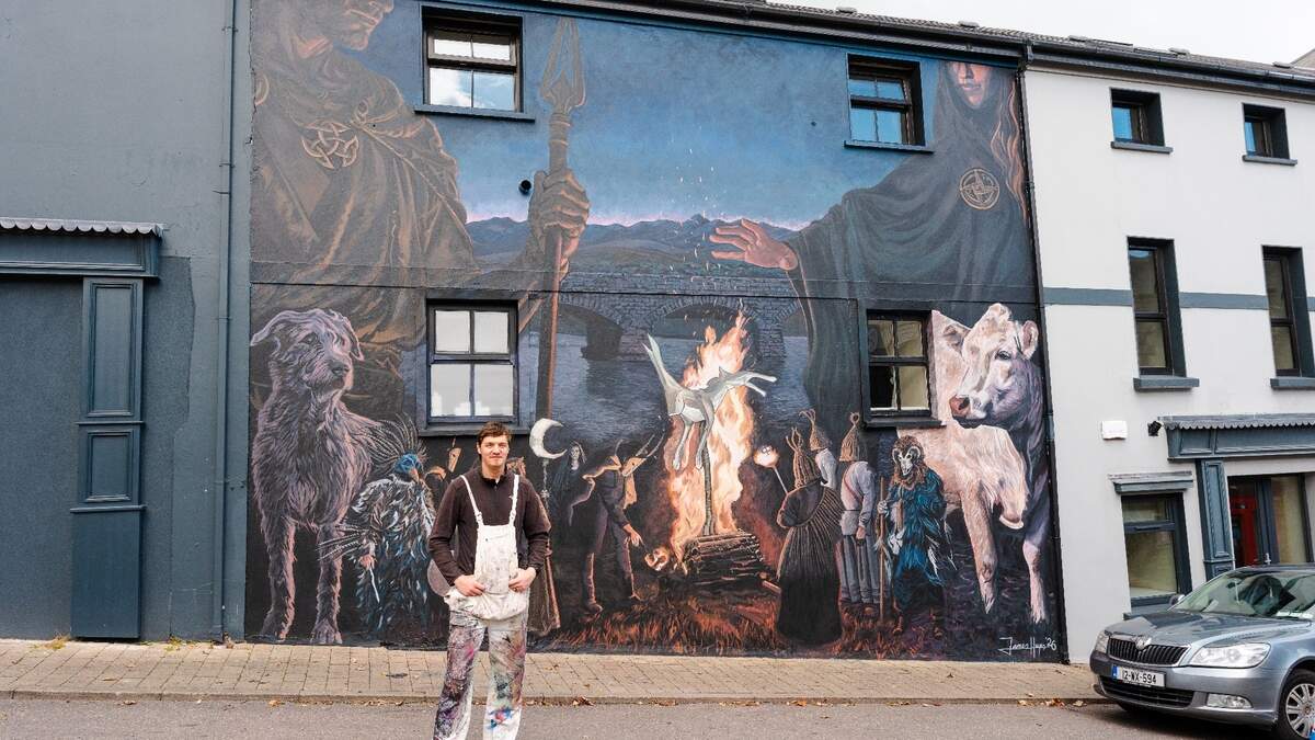 Home town of King Puck in Kerry transformed by vivid murals inspired by old Irish folklore