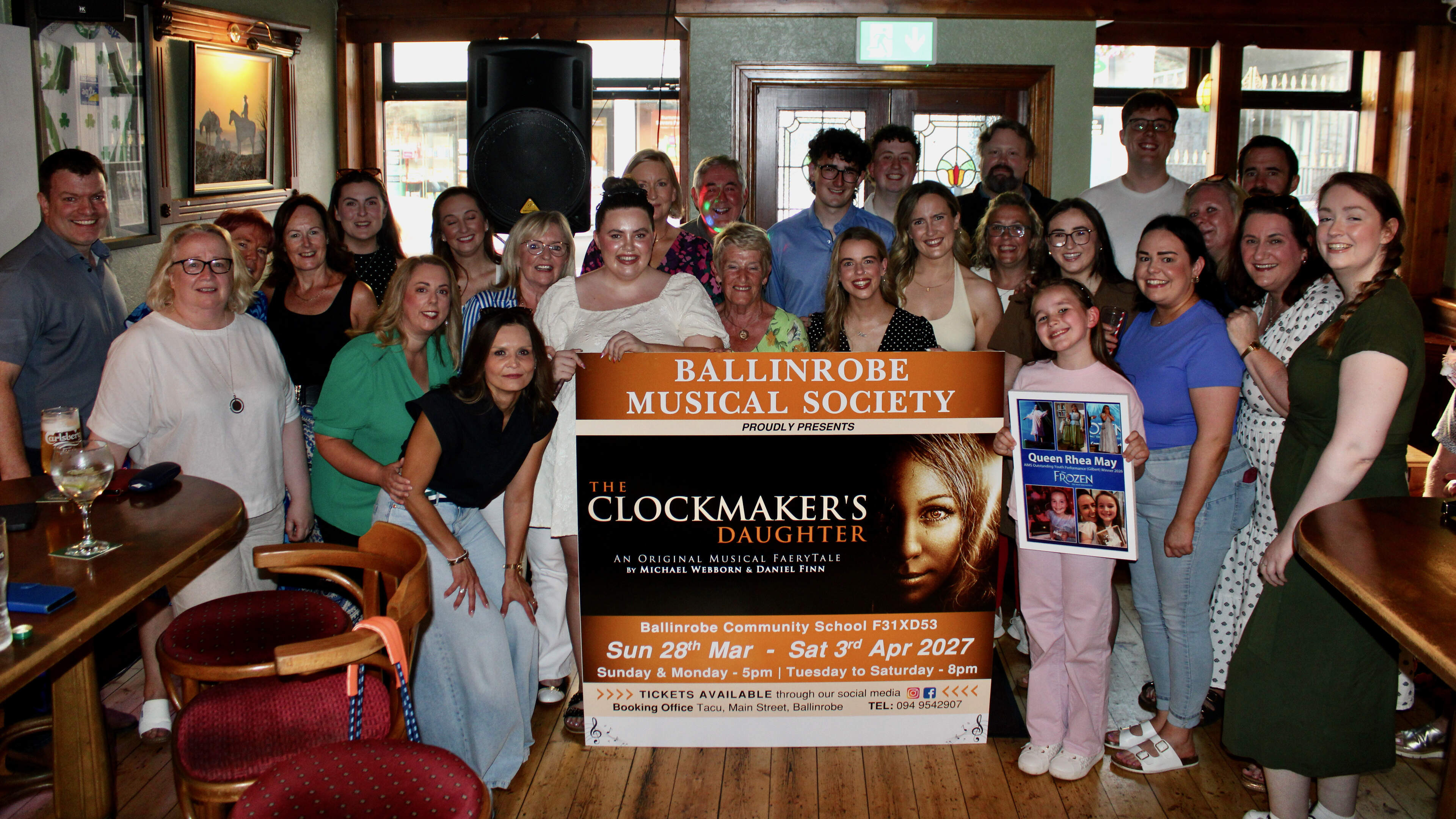 Ballinrobe Musical Society to stage popular new musical ‘The Clockmaker’s Daughter’ in 2027