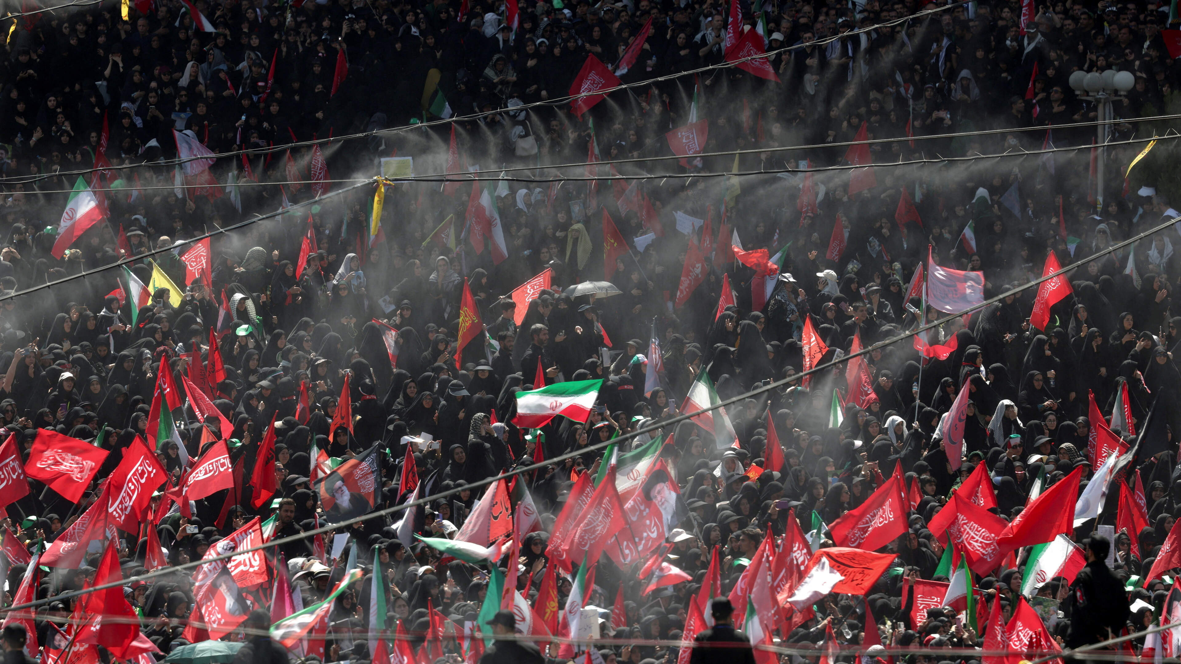 Performer at funeral of Iranian leader calls for death of Trump