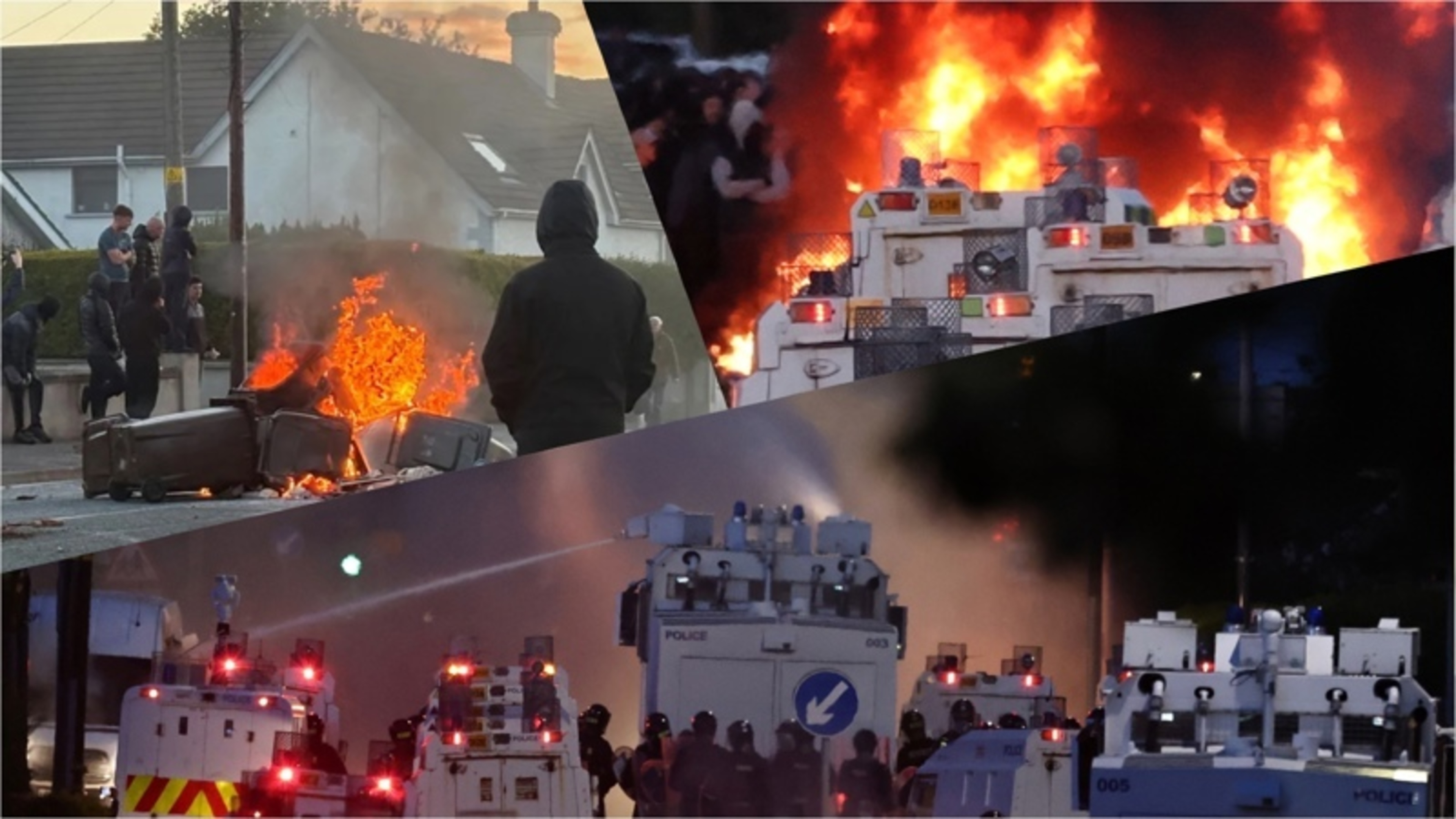 Belfast riots: Twelve police officers injured during second night of disorder; stabbing victim’s family ‘disgusted’ by violence