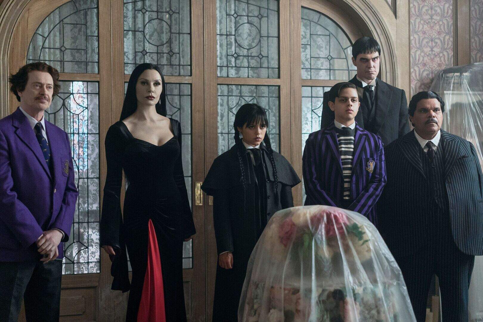wednesday formal dress Wednesday Addams Circle Dress with Pointy Collar