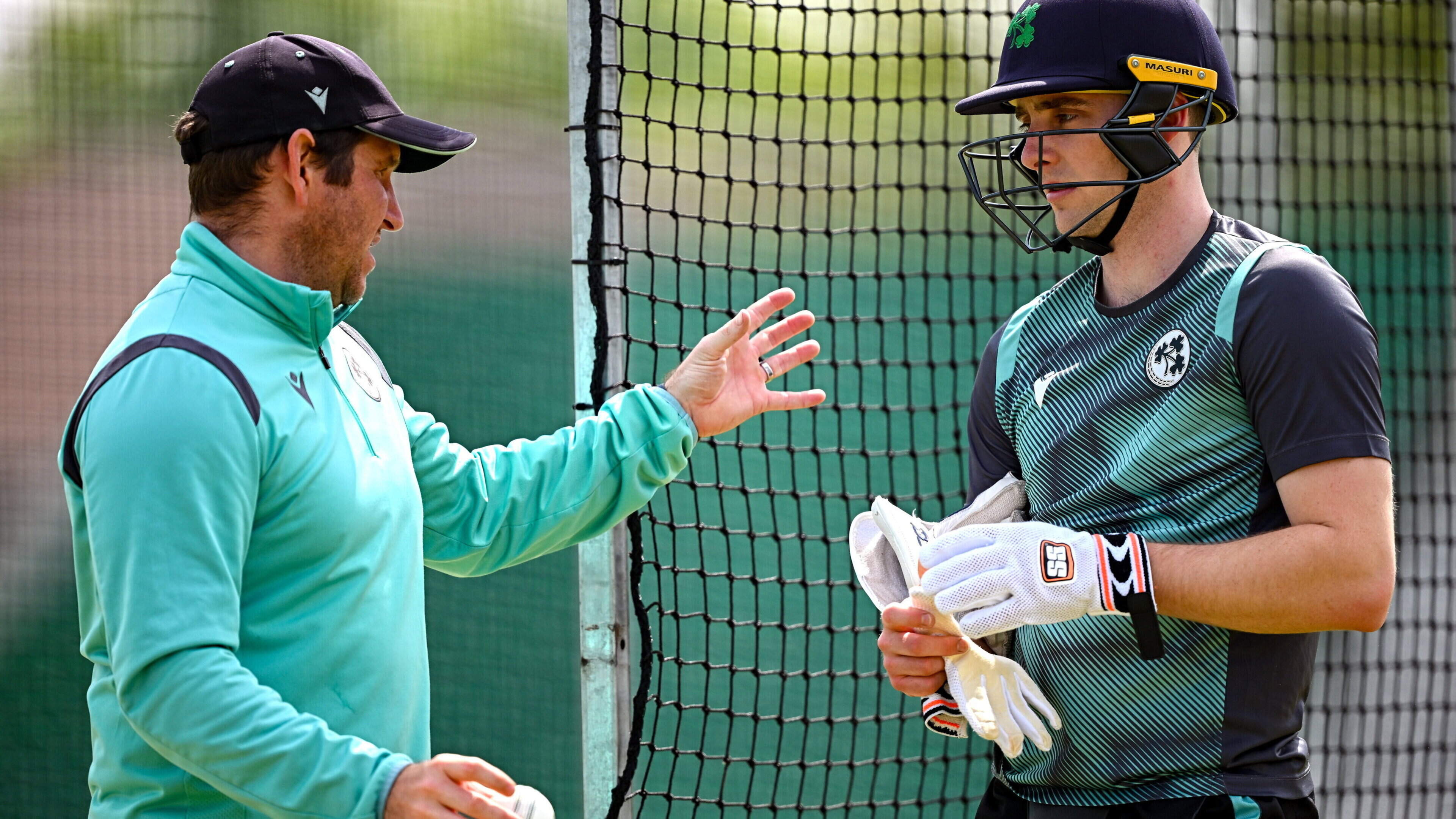 Gary Wilson (left) and Lorcan Tucker during an Ireland training session © Seb Daly/Sportsfile