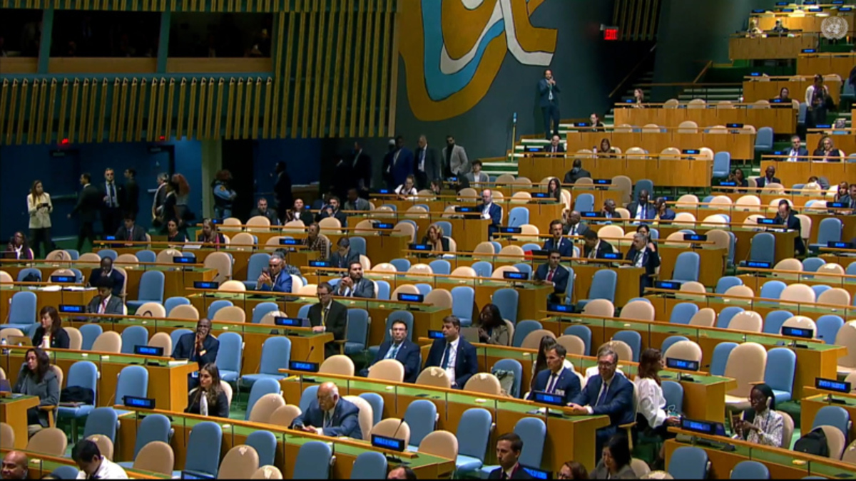 Netanyahu says attacking Iran ‘one of easiest decisions I've ever had to make' as dozens of delegates walk out of UN hall
