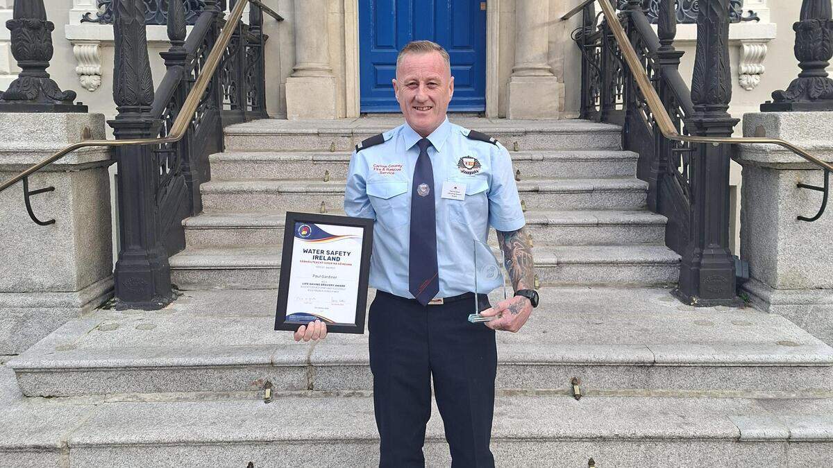 Carlow firefighter recalls river rescue that saved man's life — ‘If it wasn't for a branch, he would be gone'