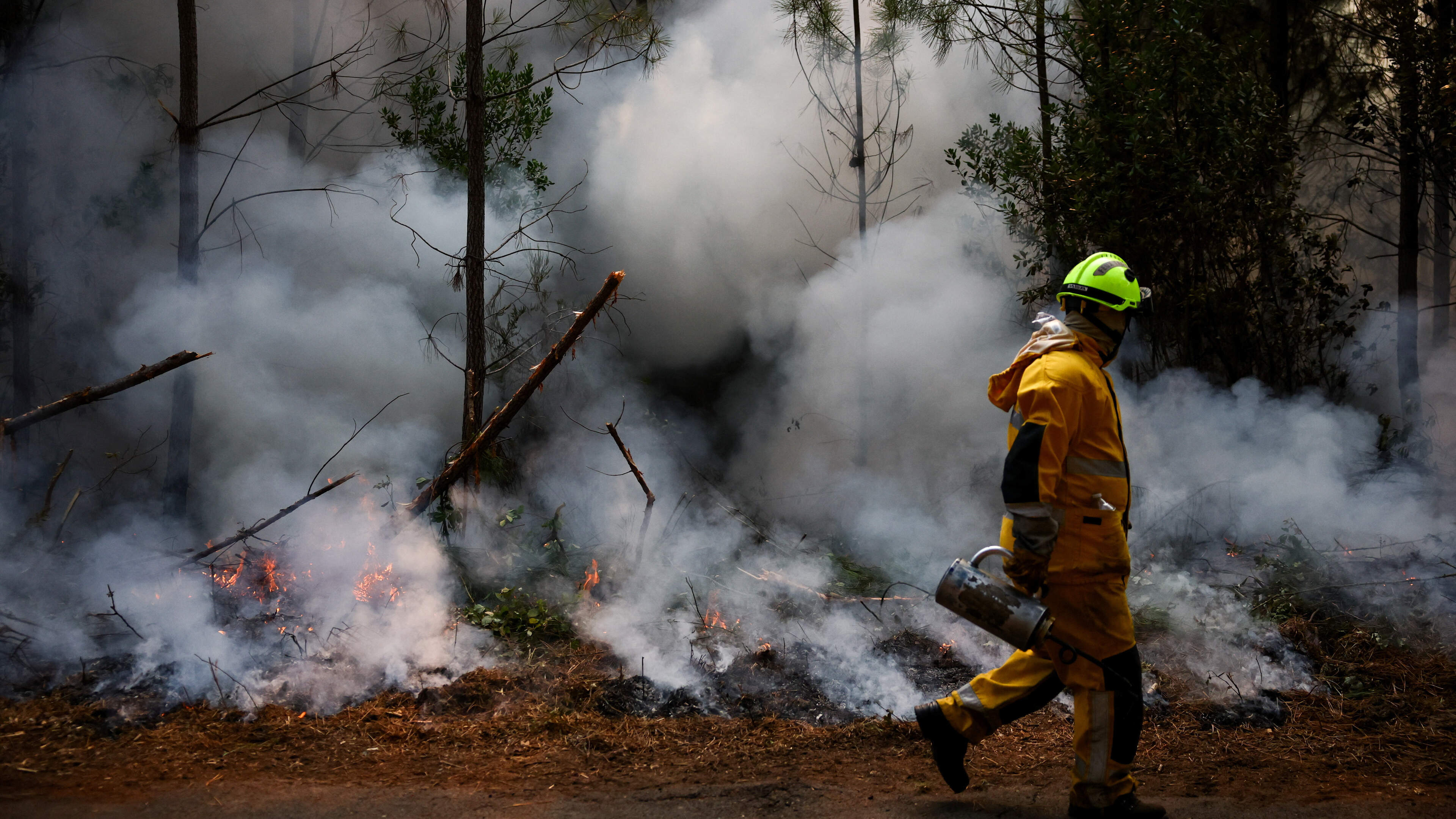‘There was nothing we could do’, says man who watched helplessly as house razed to ground in French wildfire