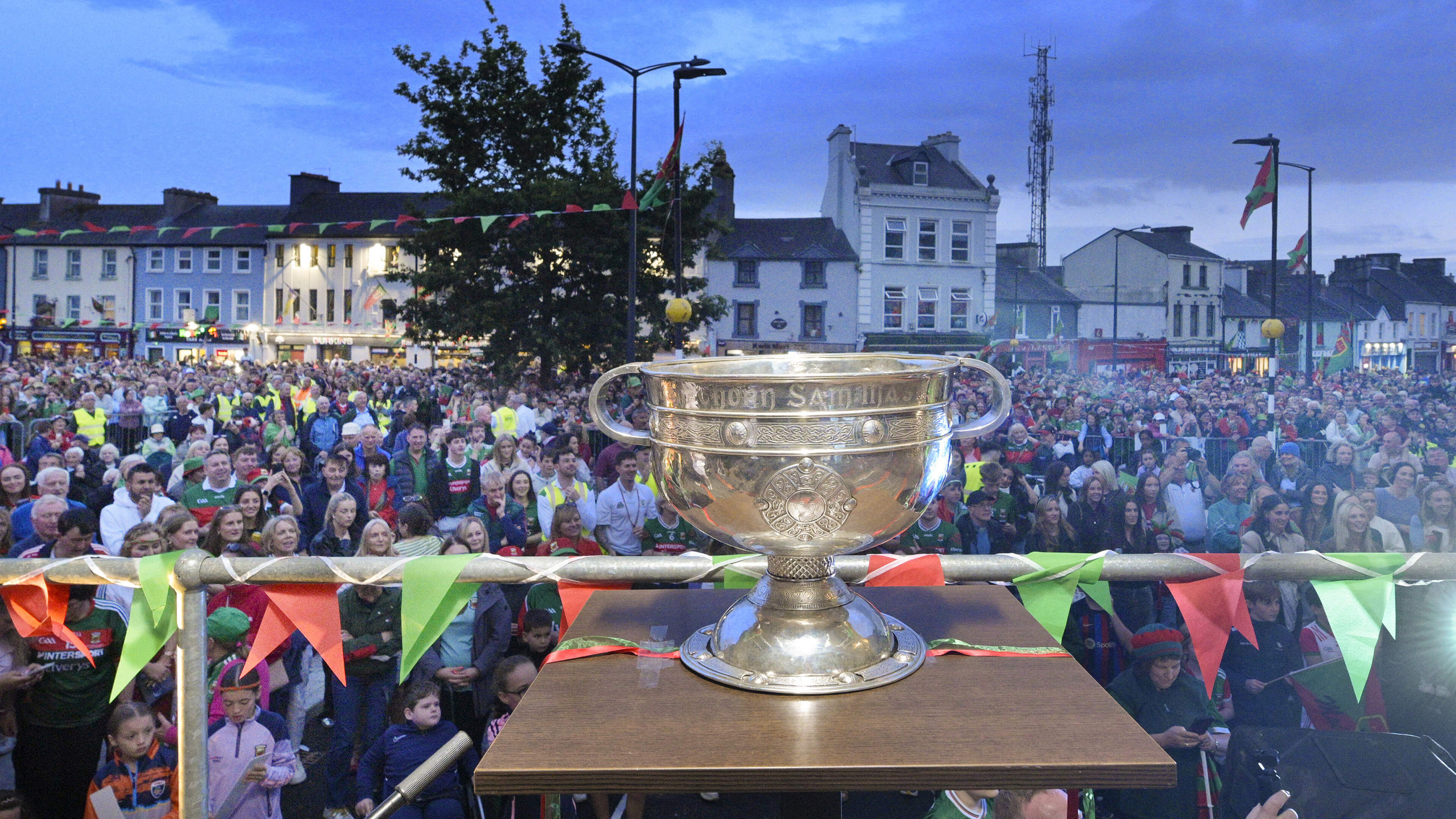 Tommy Conlon goes on the trail of the Sam Maguire around the high roads and low roads of Mayo and finds a people liberated 