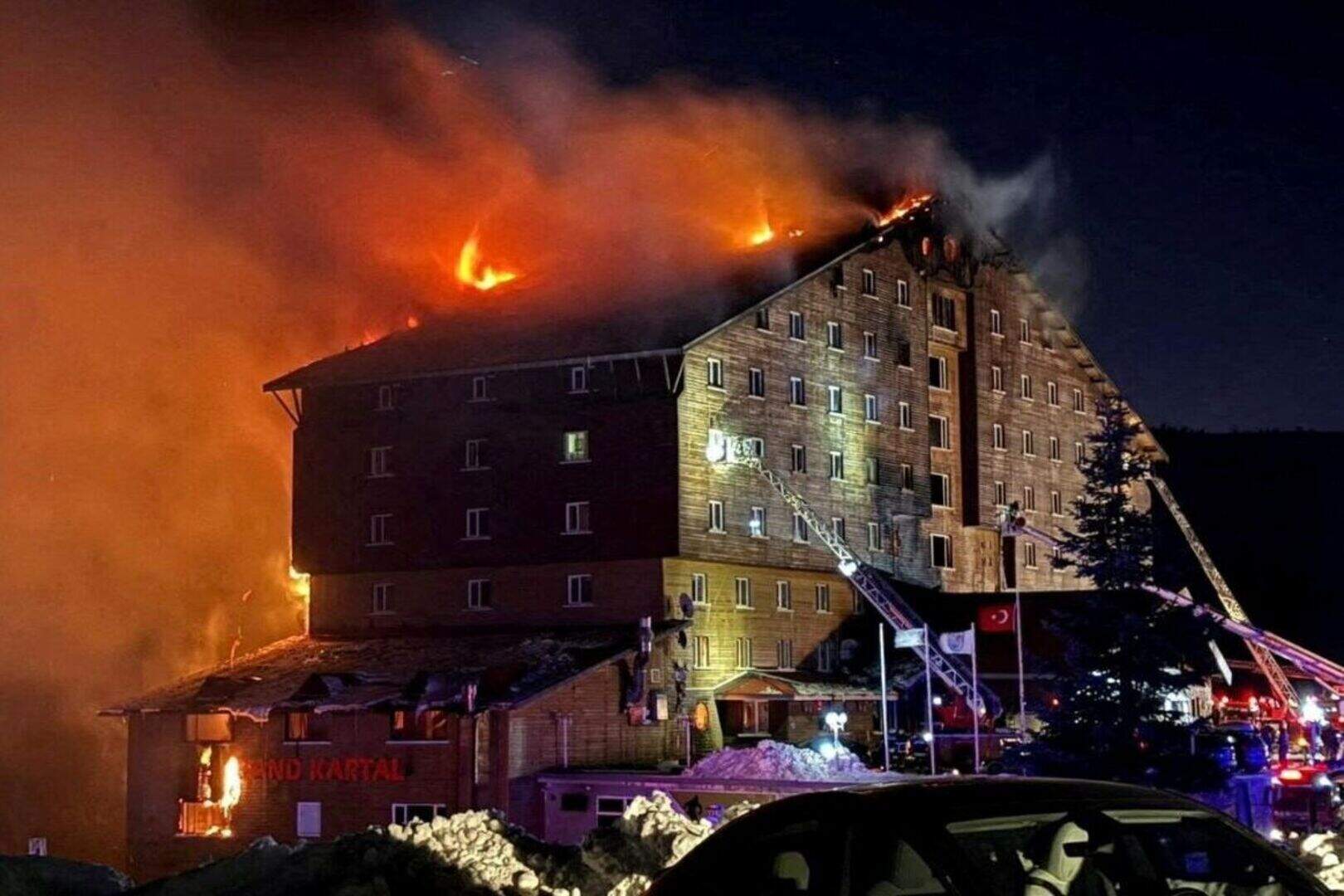 At least 76 people killed in Turkish ski resort fire as guests forced ...
