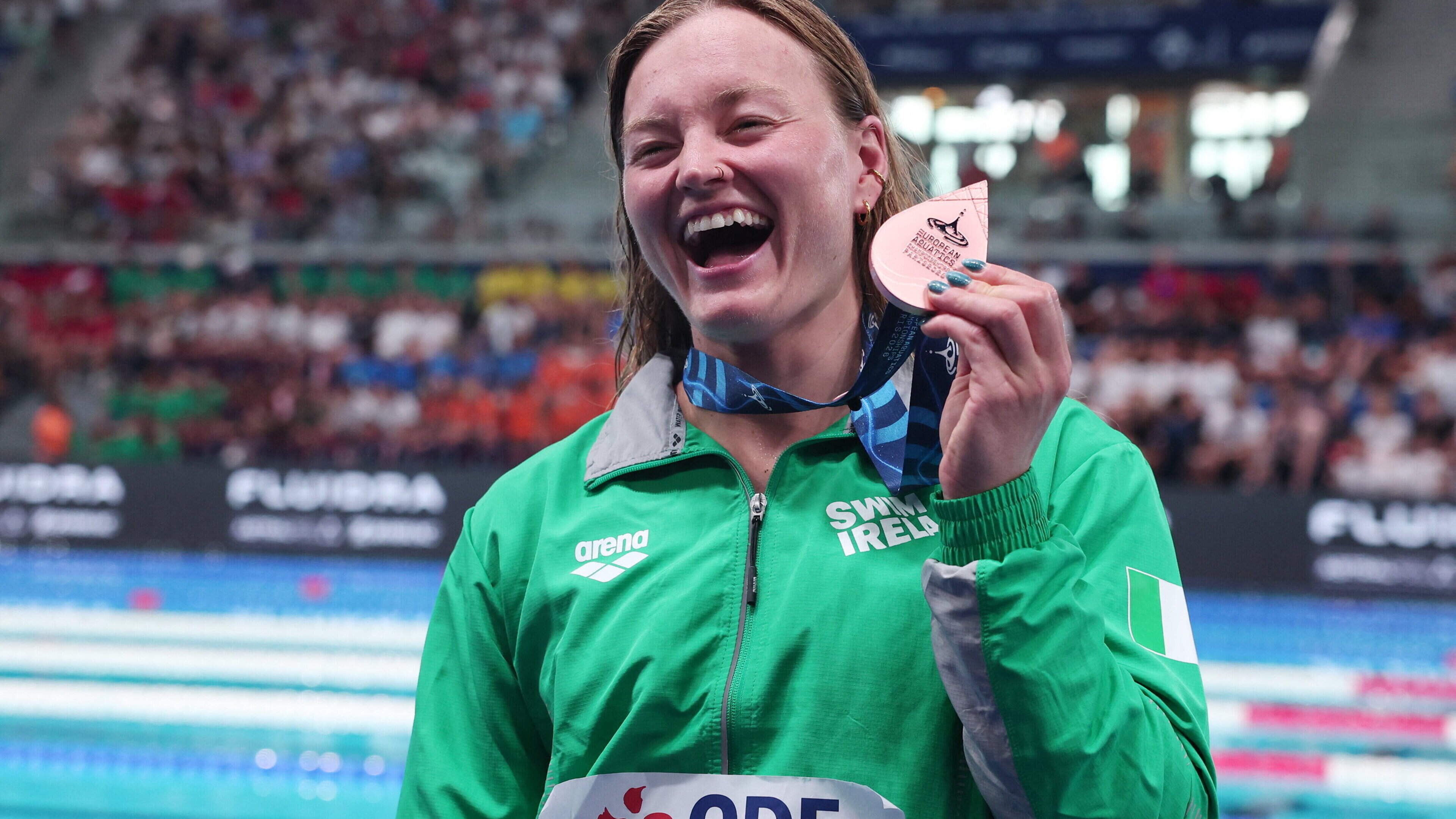 ‘It’s been a special week’ — Mona McSharry adds 50m breaststroke bronze to dynamic duo’s European medal haul