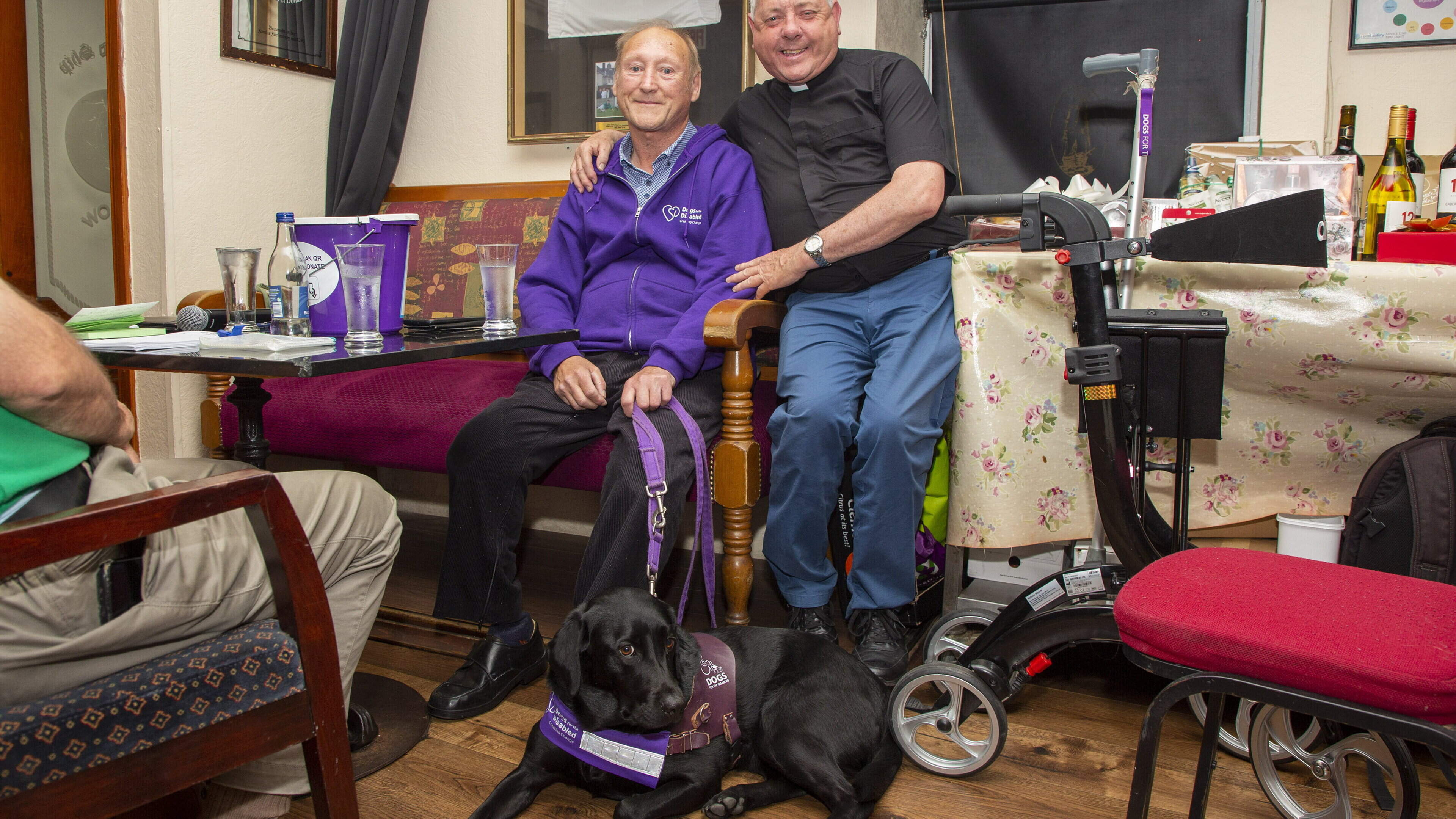 Service dogs Pepsi and Jasper star at Wicklow fundraising drive for Dogs for the Disabled