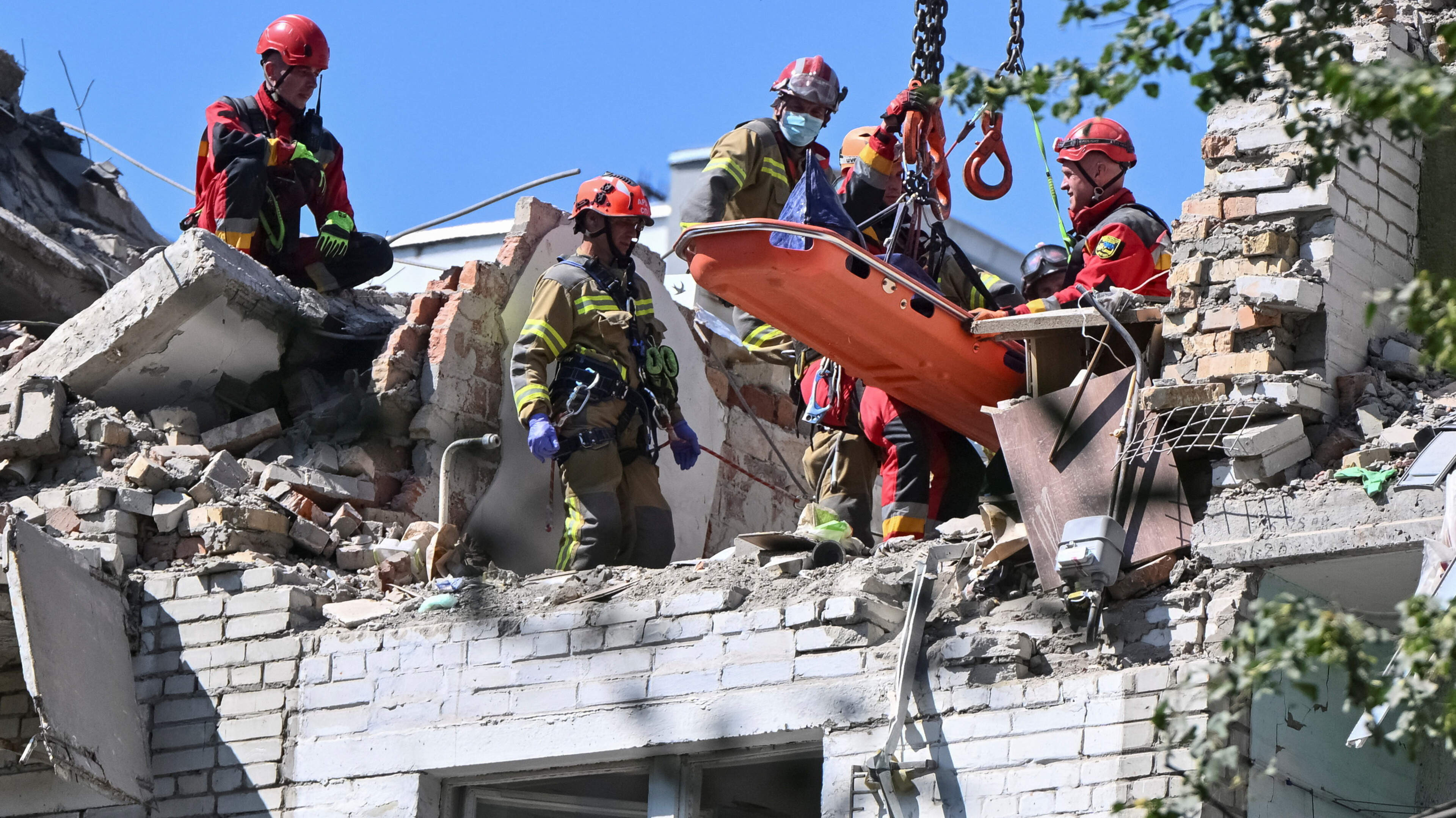Nine killed in Russian blitz of Ukraine with missiles and drones as Zelensky blames allies’ air-defence delays
