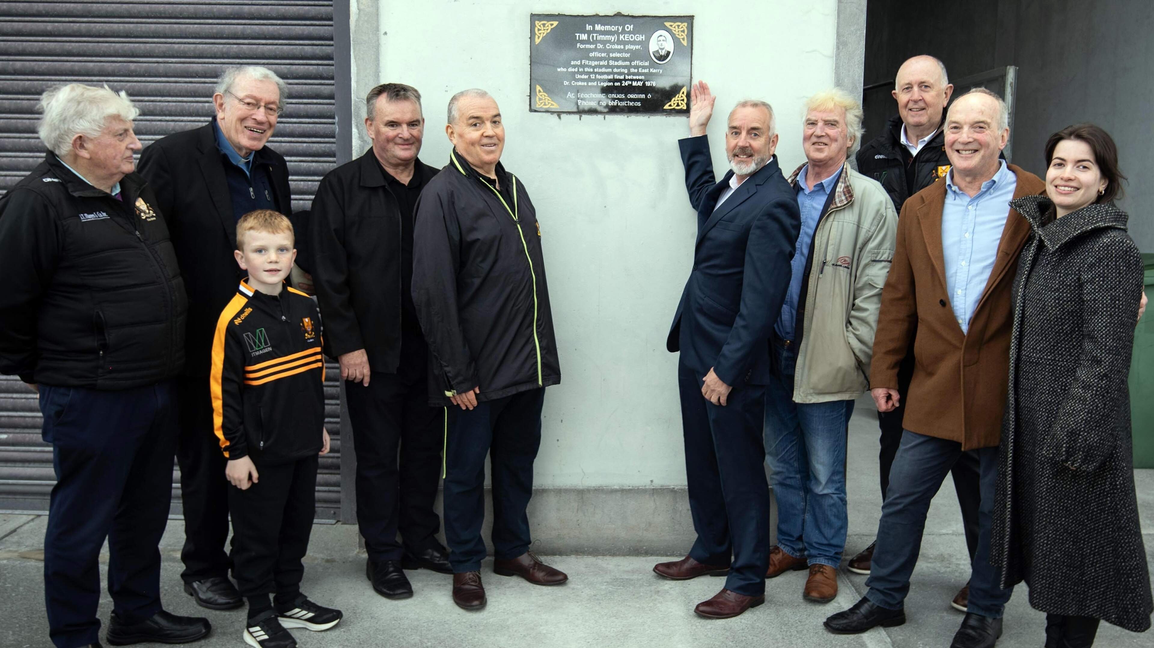 Former Kerry manager unveils memorial plaque to Tim Keogh who died in Fitzgerald Stadium 50 years ago