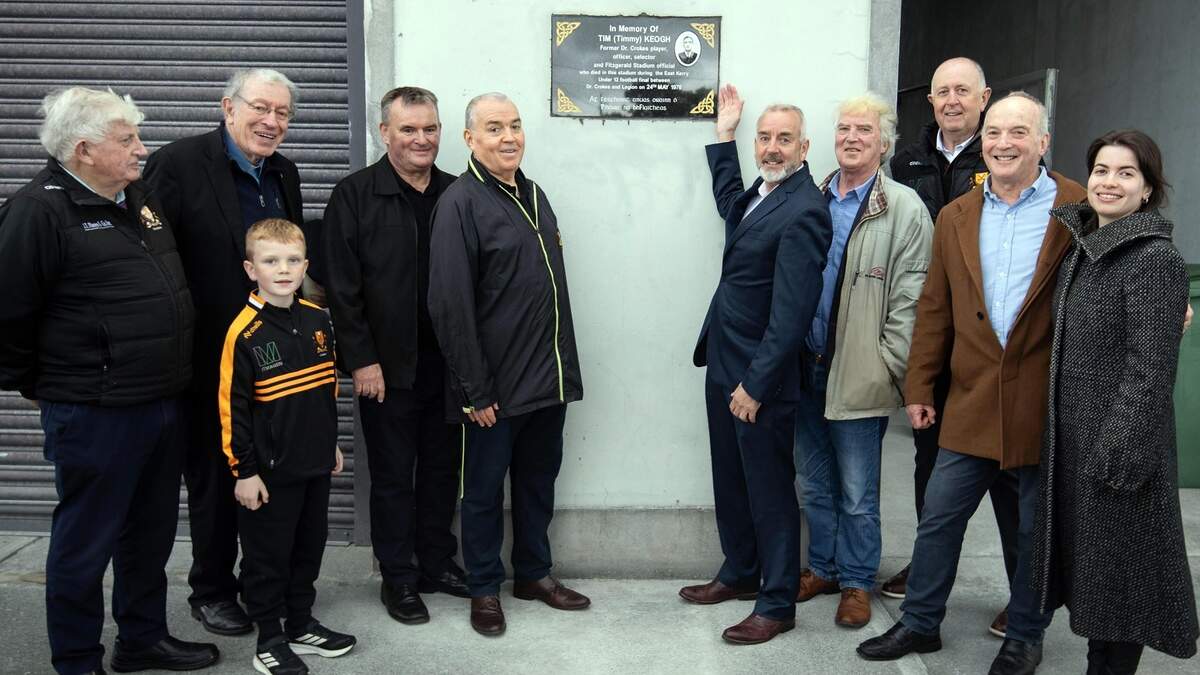 Former Kerry manager unveils memorial plaque to Tim Keogh who died in ...