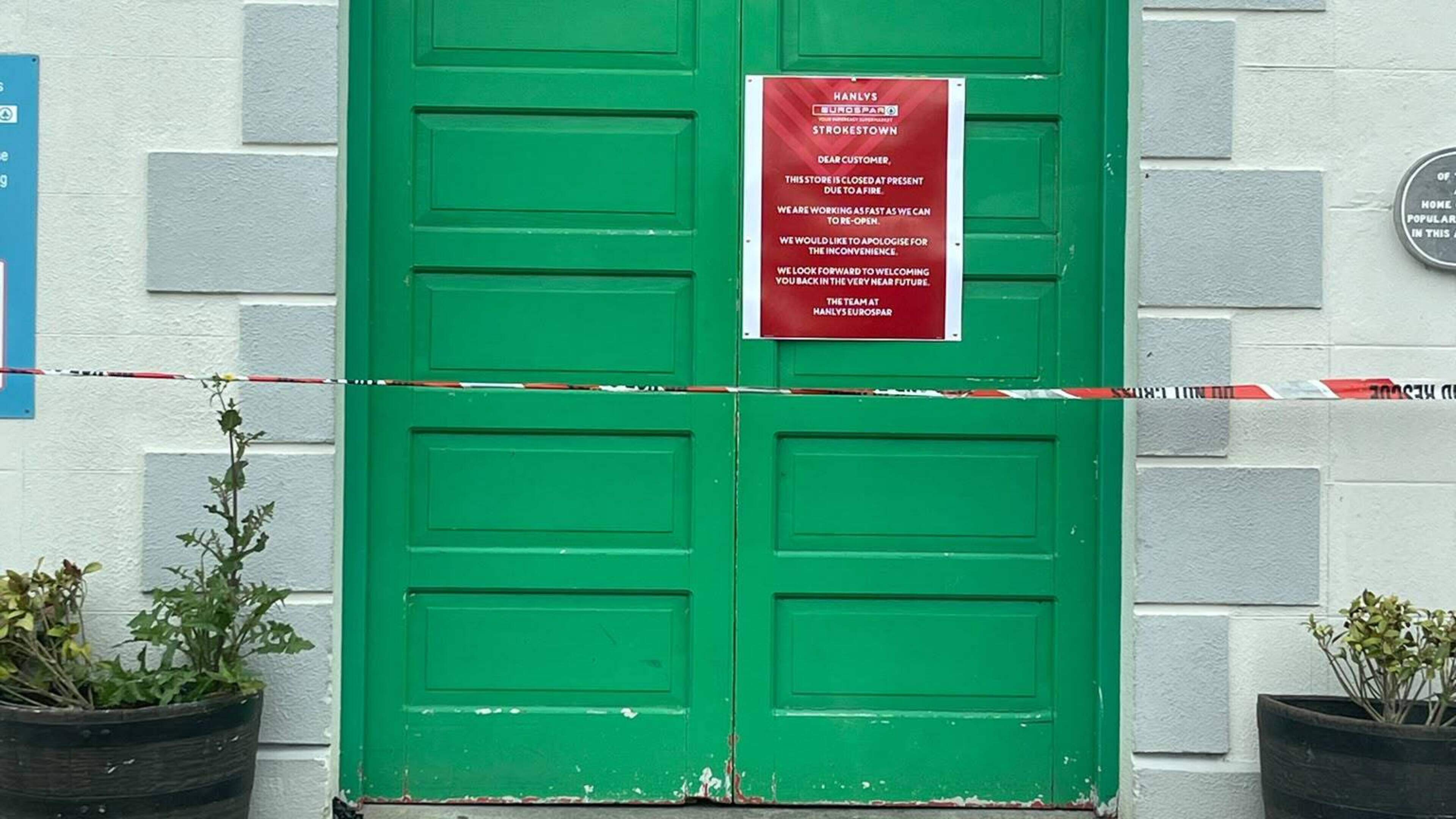 Strokestown supermarket remains closed following fire 