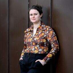 Playwright Eimear Hussey photographed on Abbey Street in Dublin. Photo: Frank McGrath