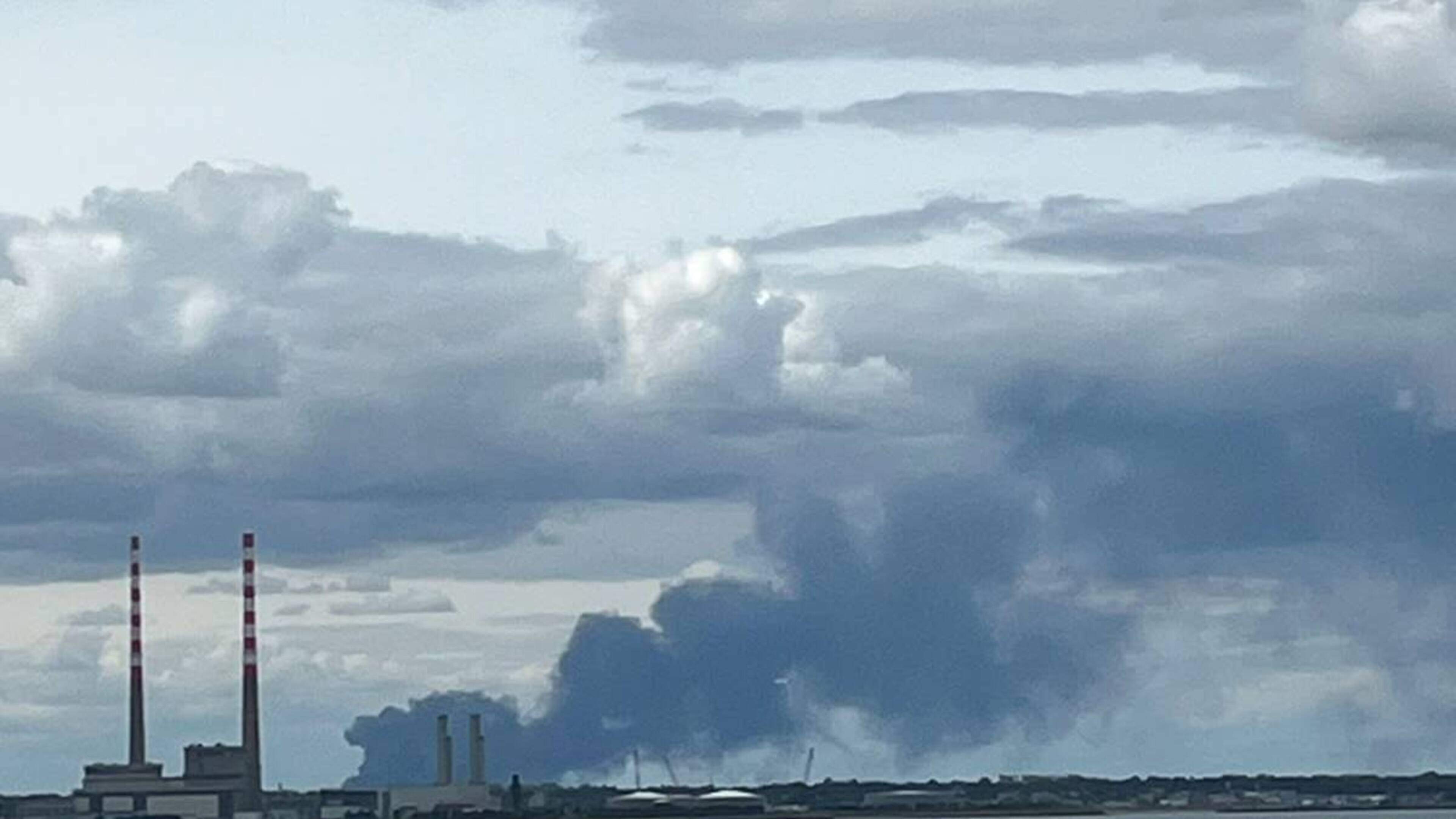 Firefighters attend scene of industrial fire in north Dublin