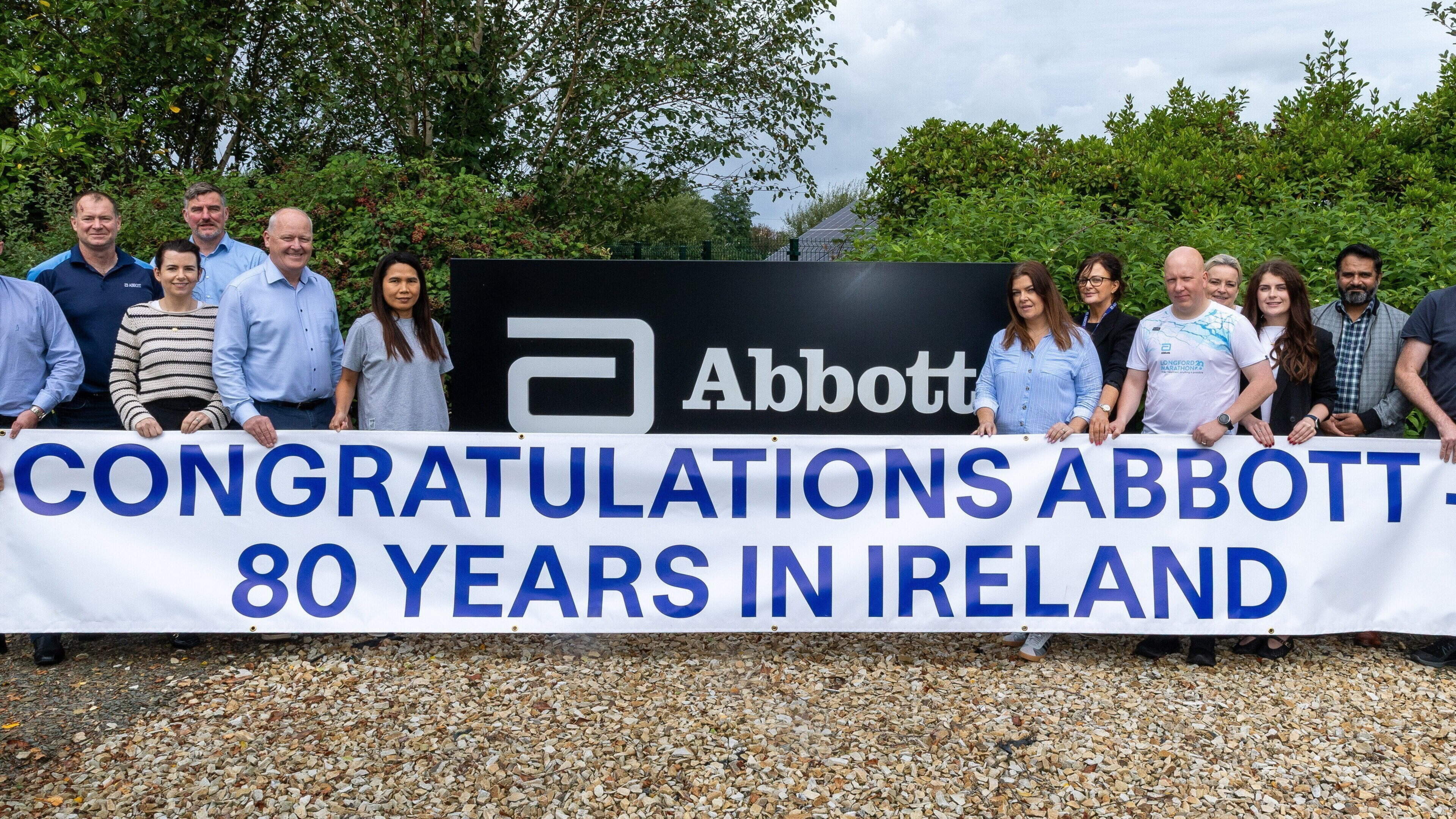 Abbott marks 80 years in Ireland and over 50 years in Sligo where its nutrition and diagnostics plants have been hailed