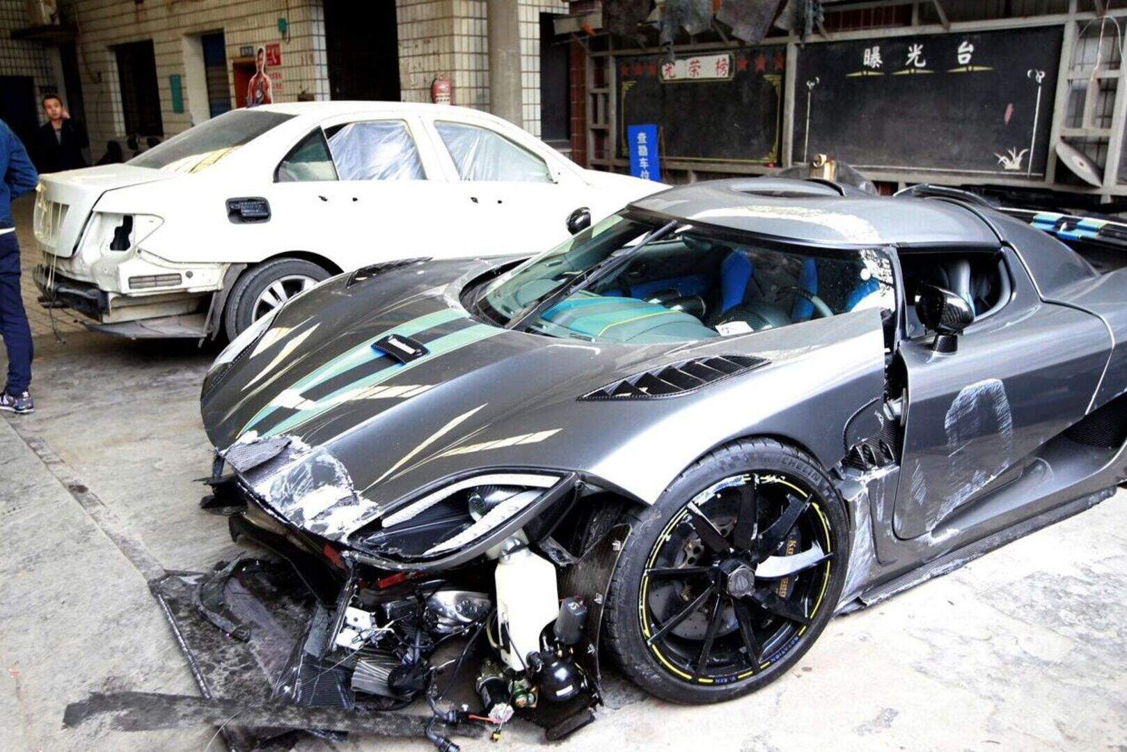 Driver wrecks €4m supercar in China's 'most expensive car crash ever ...
