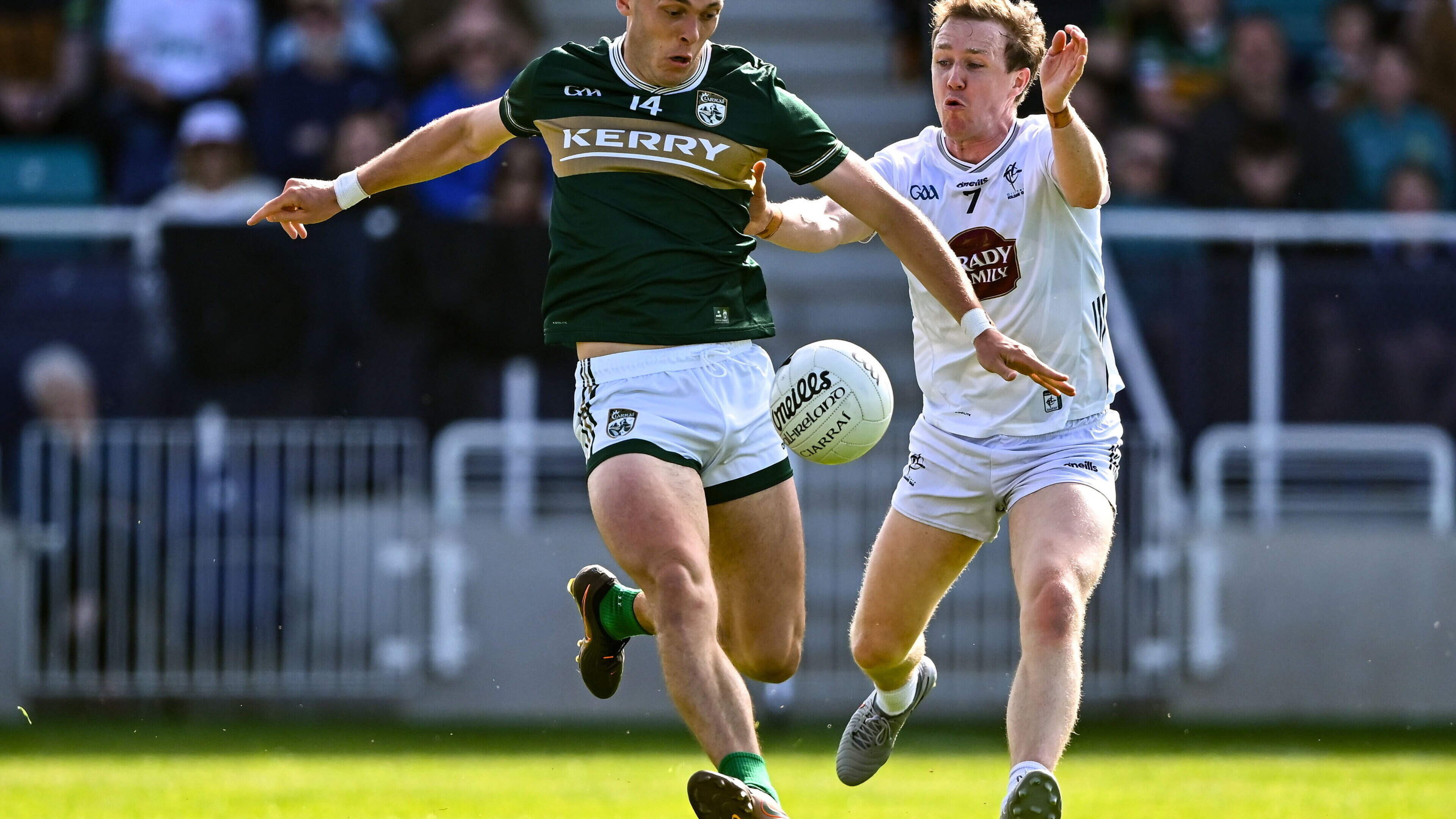 Three-goal Kerry are in cruise control to sweep past Kildare and into Round 3