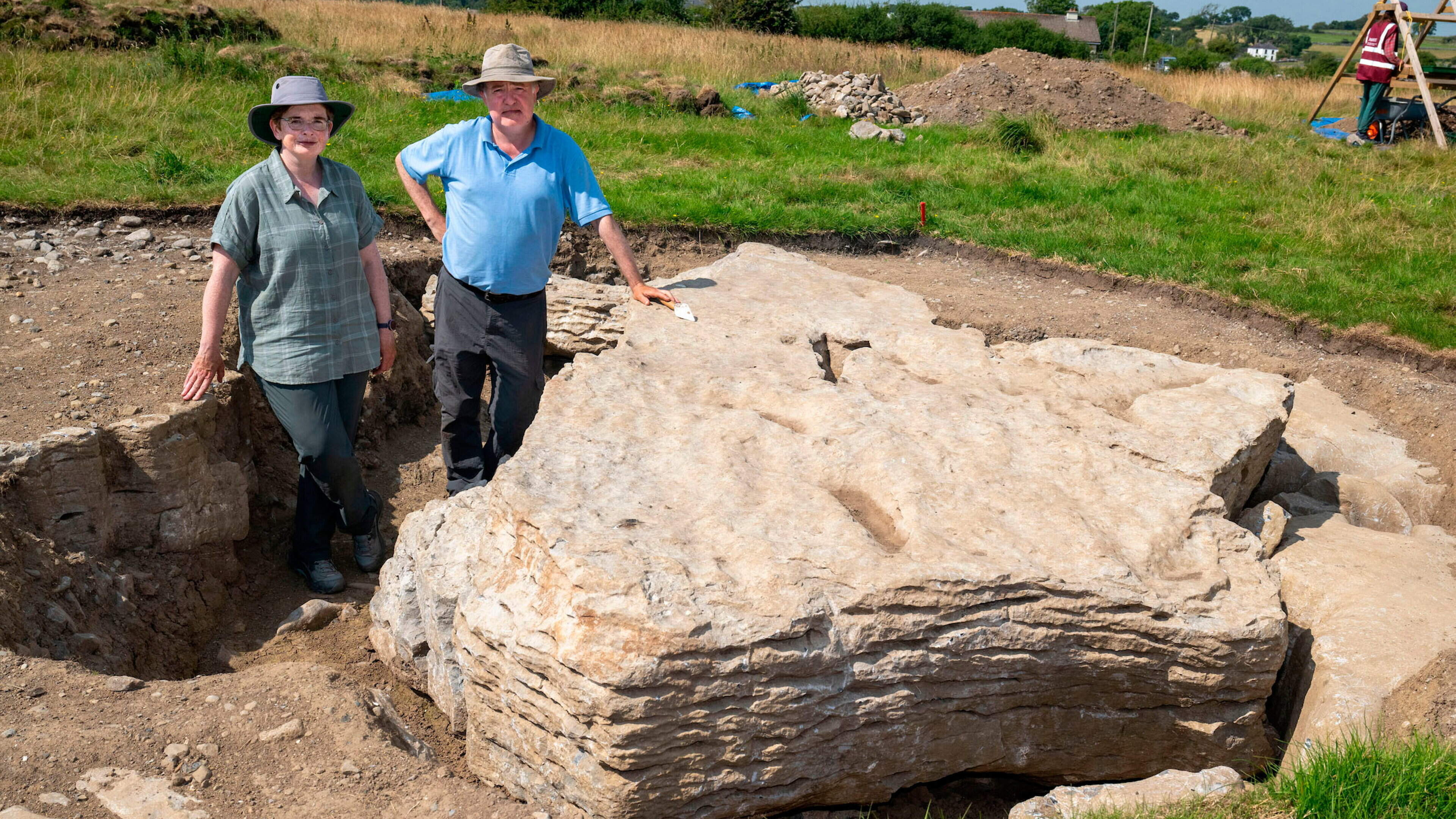 ‘Rare’ discovery of adjacent tombs in Co Galway offers insight into prehistoric burials