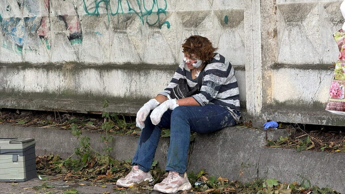 Two killed and 30 injured as Russian drones target central Kyiv