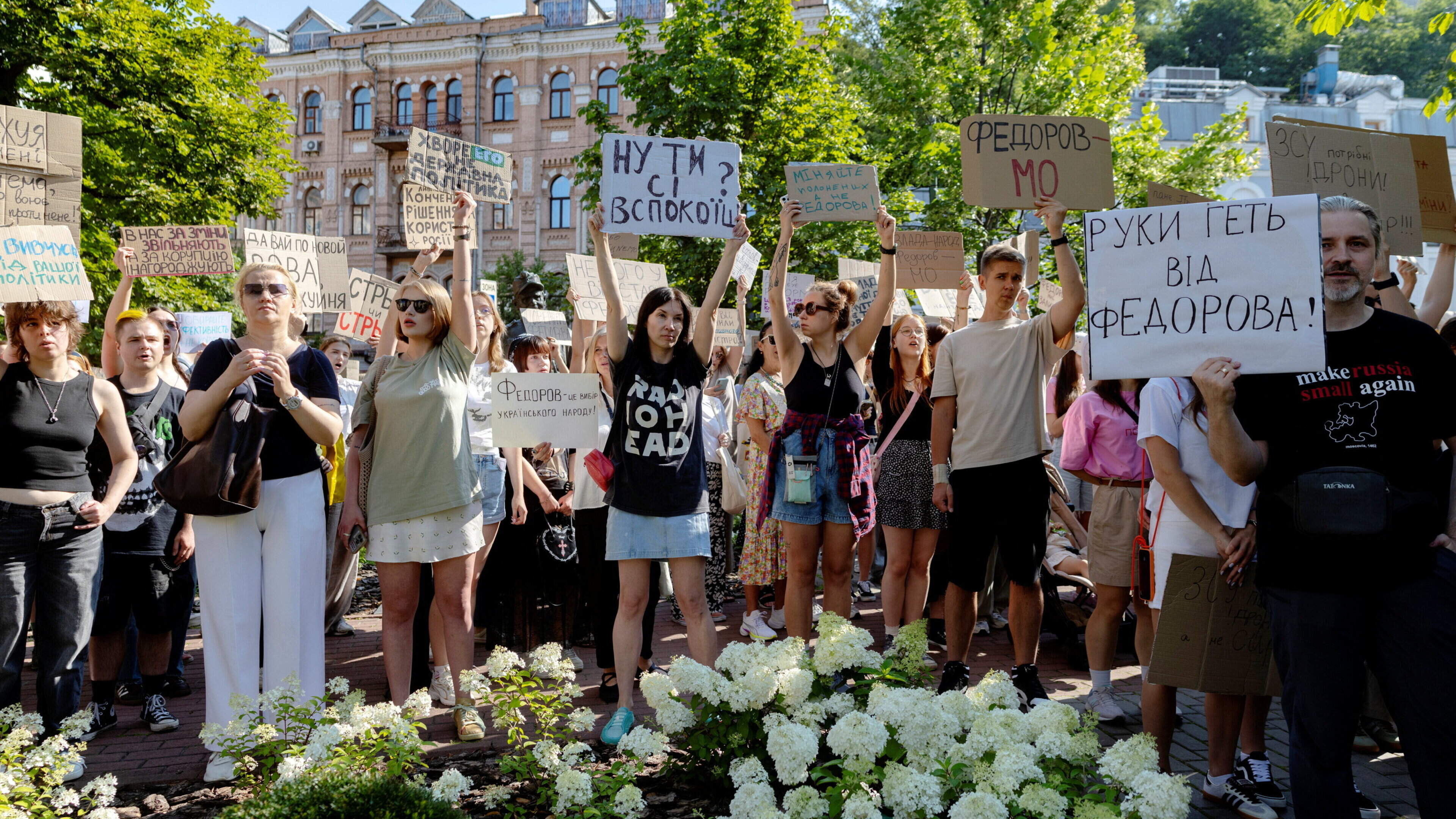 Protests in Ukraine as Zelensky fires his popular defence minister