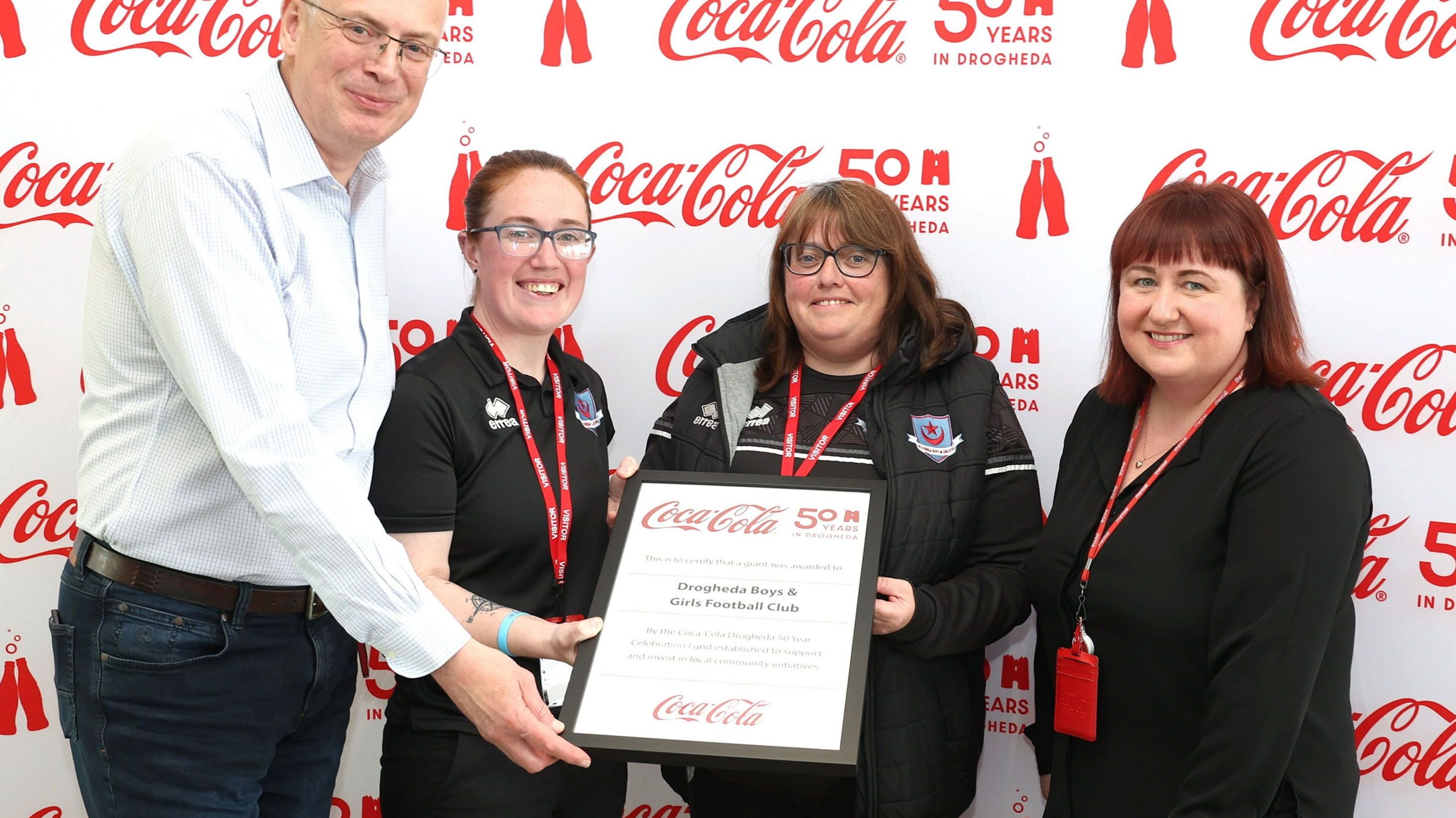 Coca-Cola marks 50 years in Drogheda with €50,000 community fund