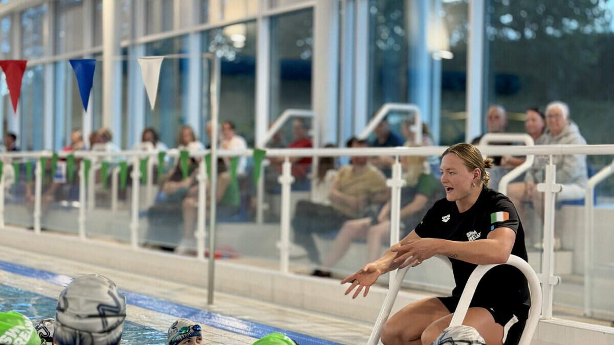 Young Wexford swimmers meet European champions at inspirational training opportunity