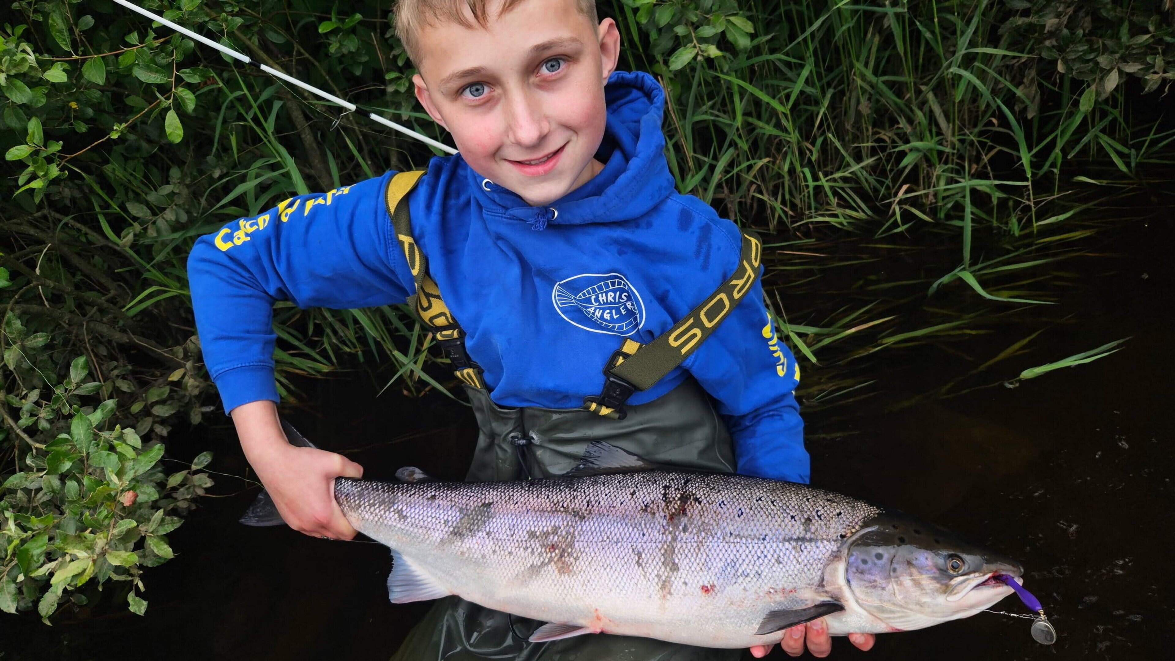 Kerry father hoping that son’s catch of whopper salmon in River Feale will inspire more young people to take up fishing