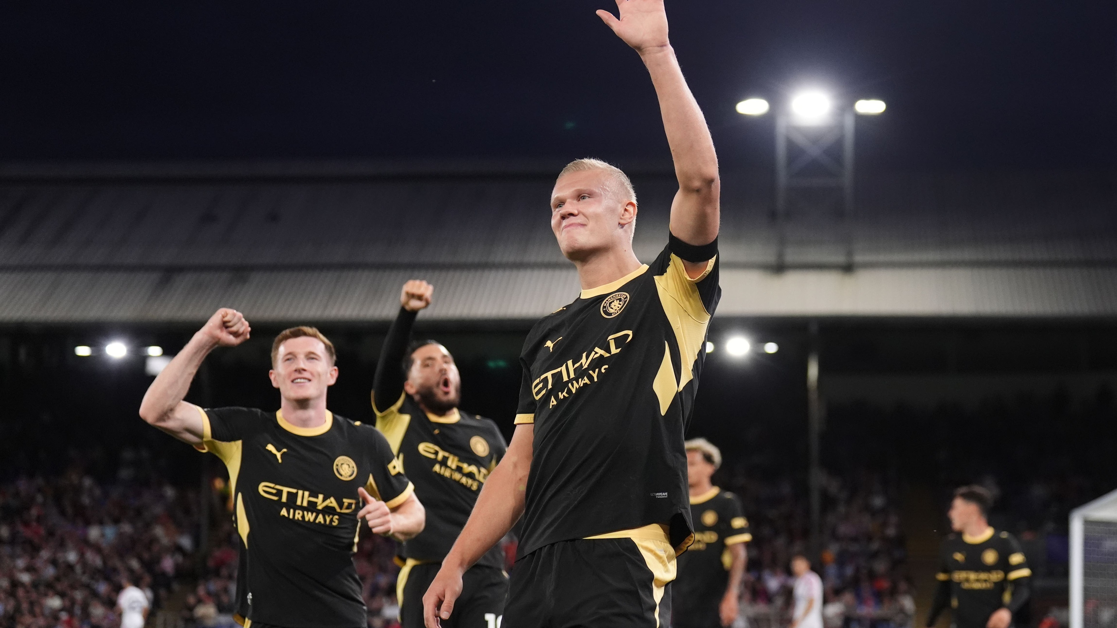 Rayan Cherki and Erling Haaland at the double as Man City cruise to victory