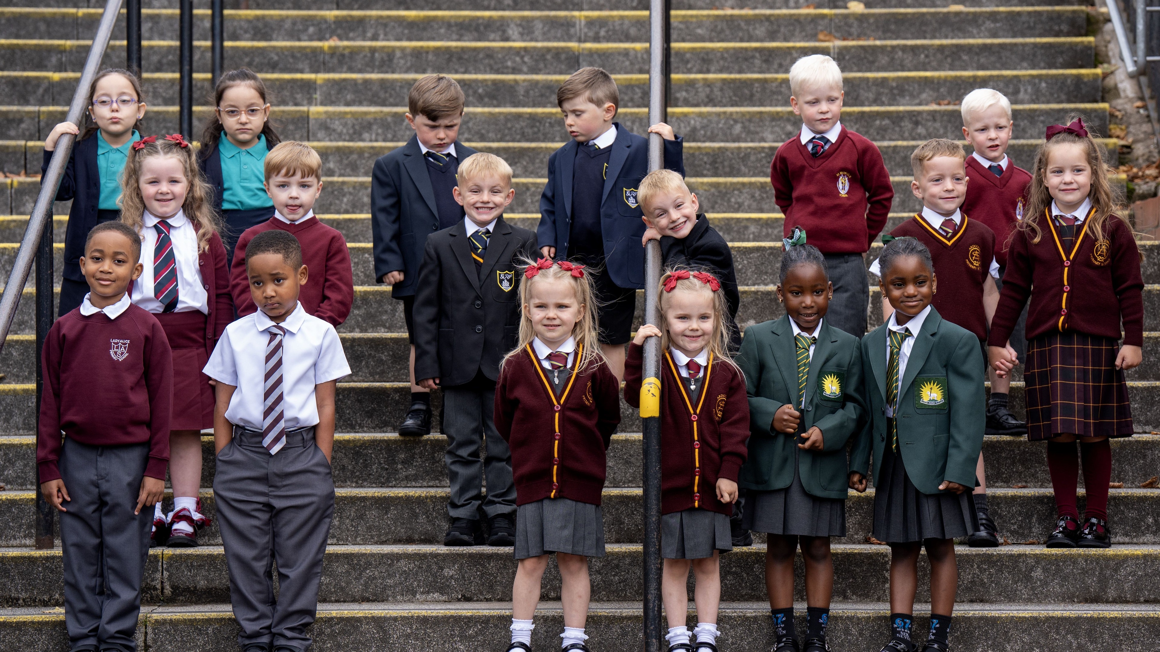 Nine sets of twins ready to start school in Scottish town known as ‘Twinverclyde’