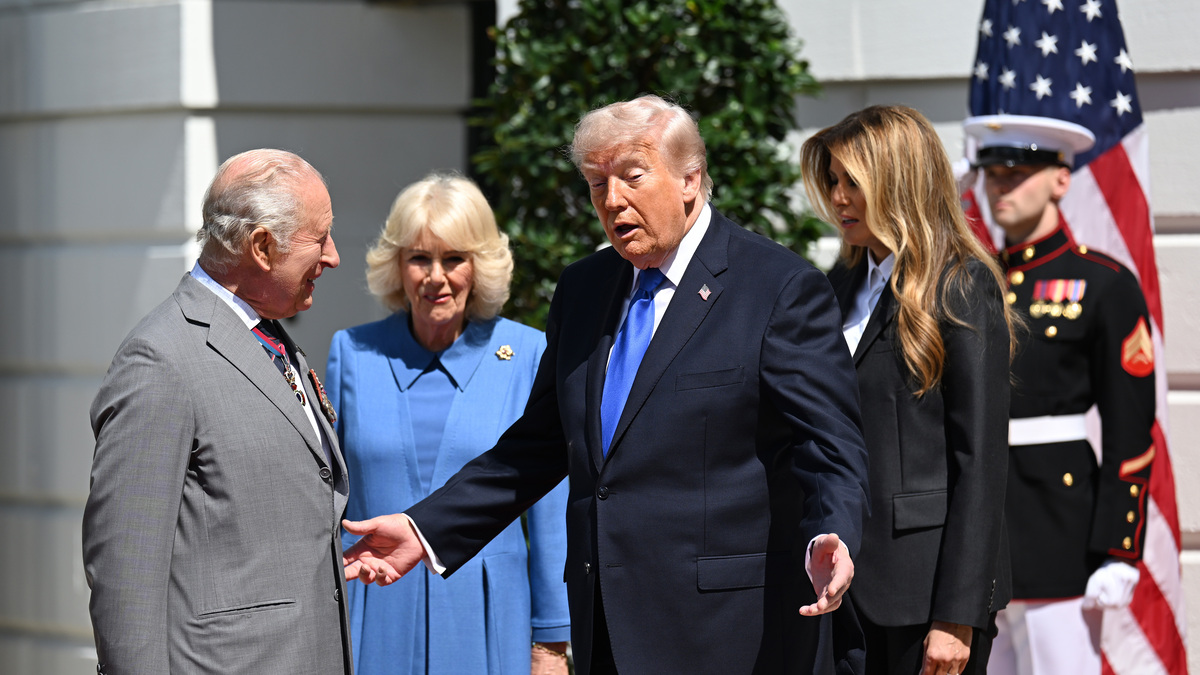 Donald Trump shares video edited to show King Charles ignoring fainting man