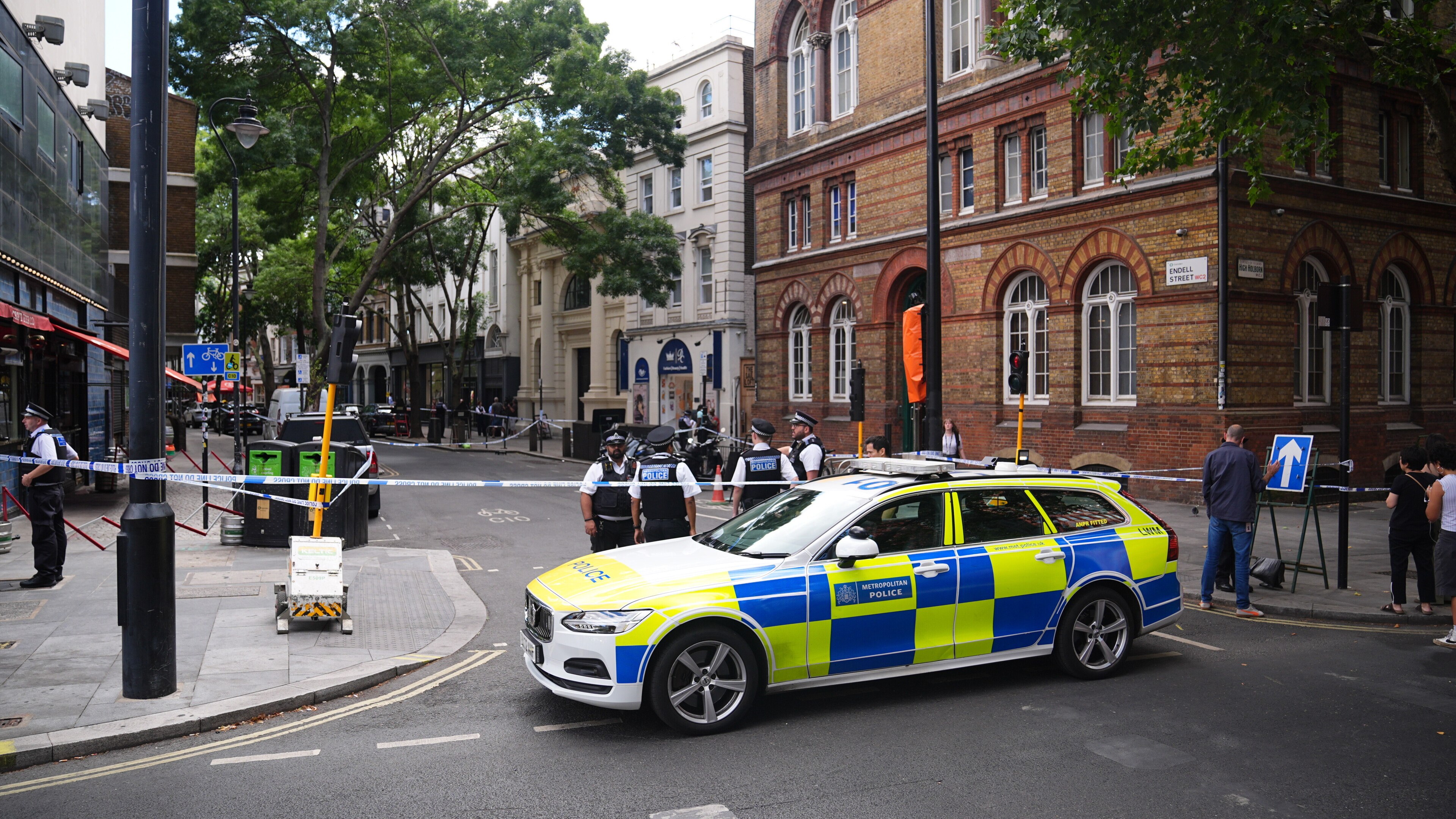 Woman charged after four men stabbed in London’s Covent Garden