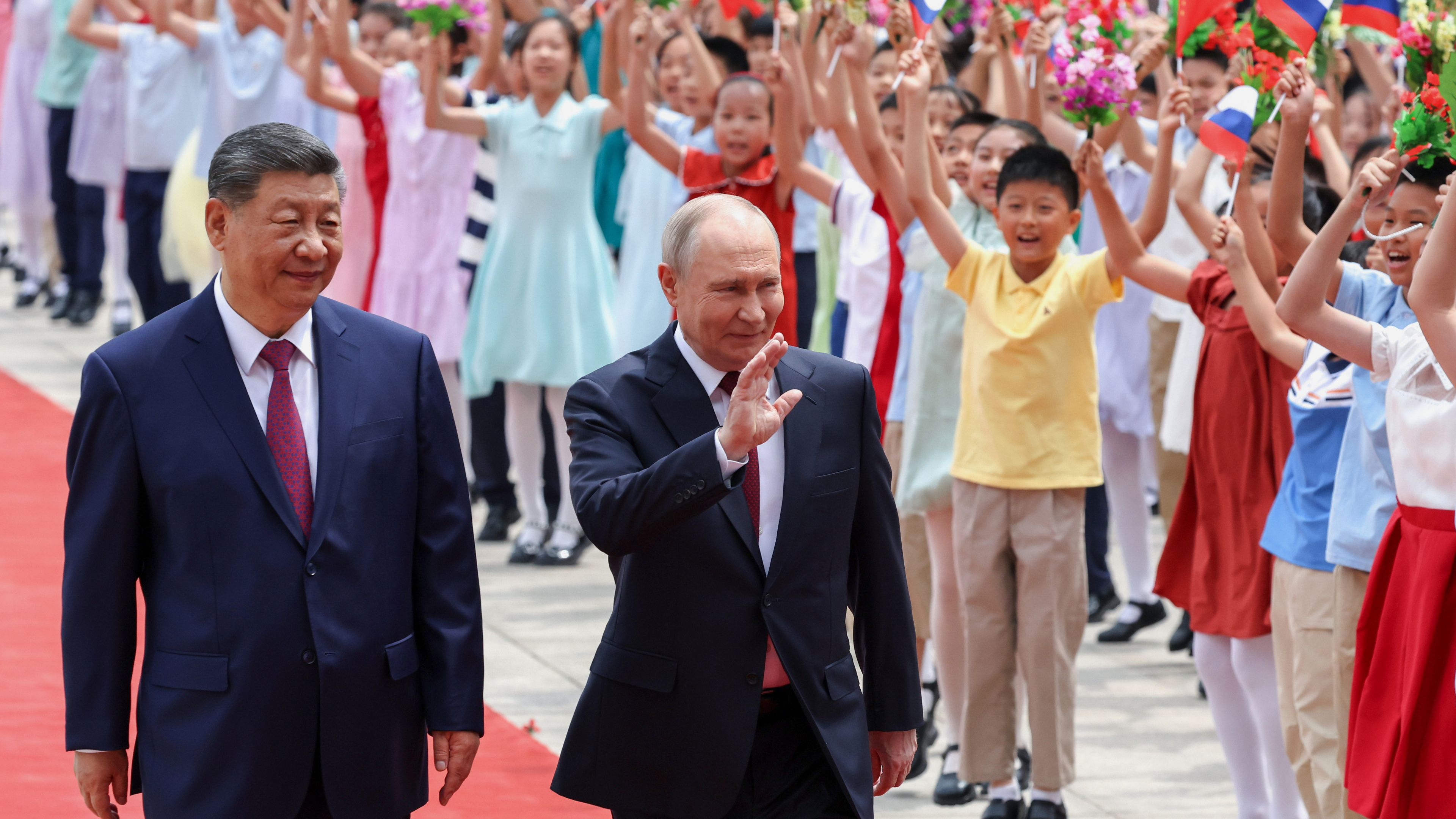 Xi Jinping and Vladimir Putin unite to take swipe at Donald Trump at Beijing summit, but fail to reach gas deal 