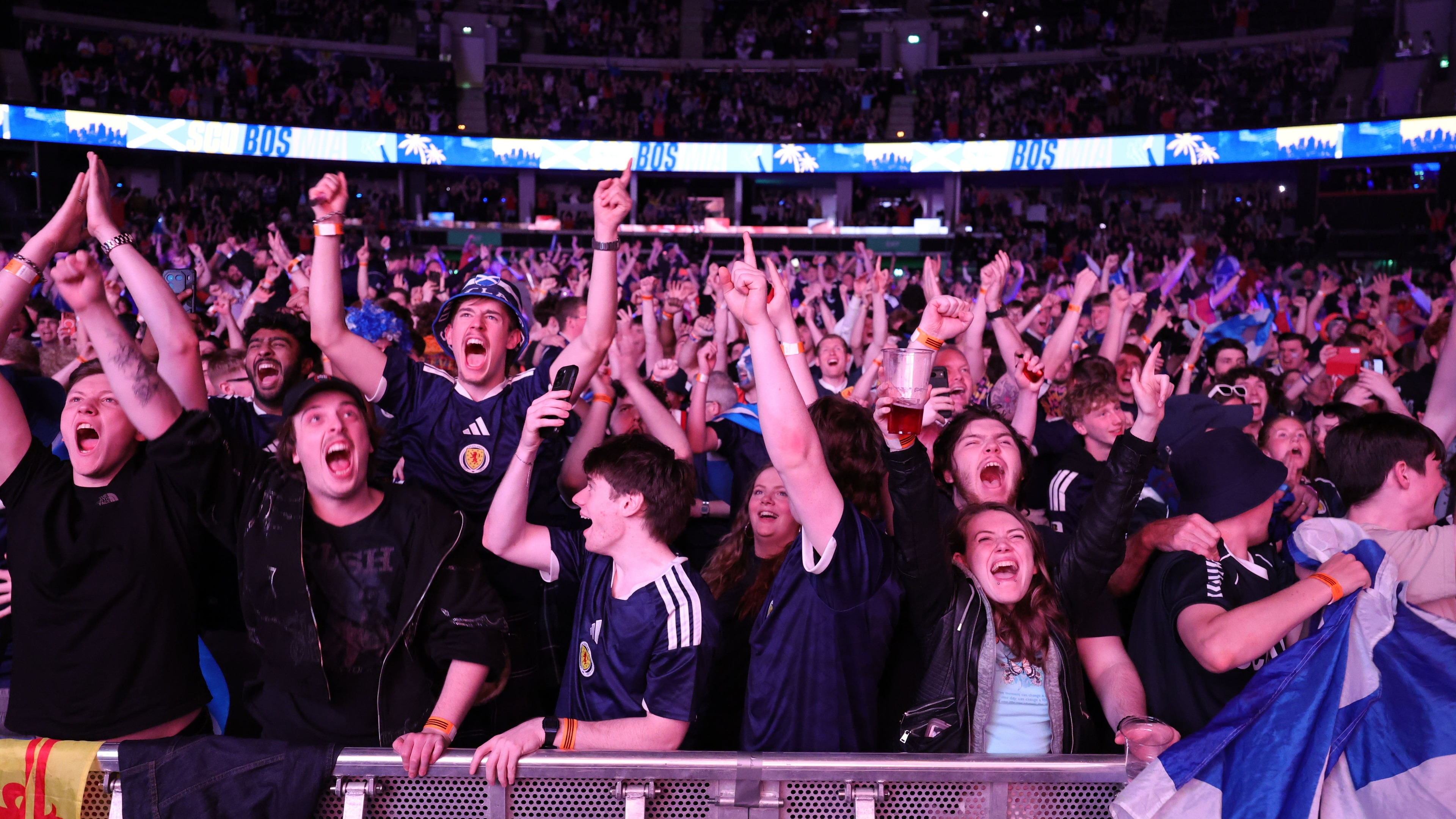 Police in Scotland praise fans for conducting ‘themselves in a responsible manner’ during extended opening hours