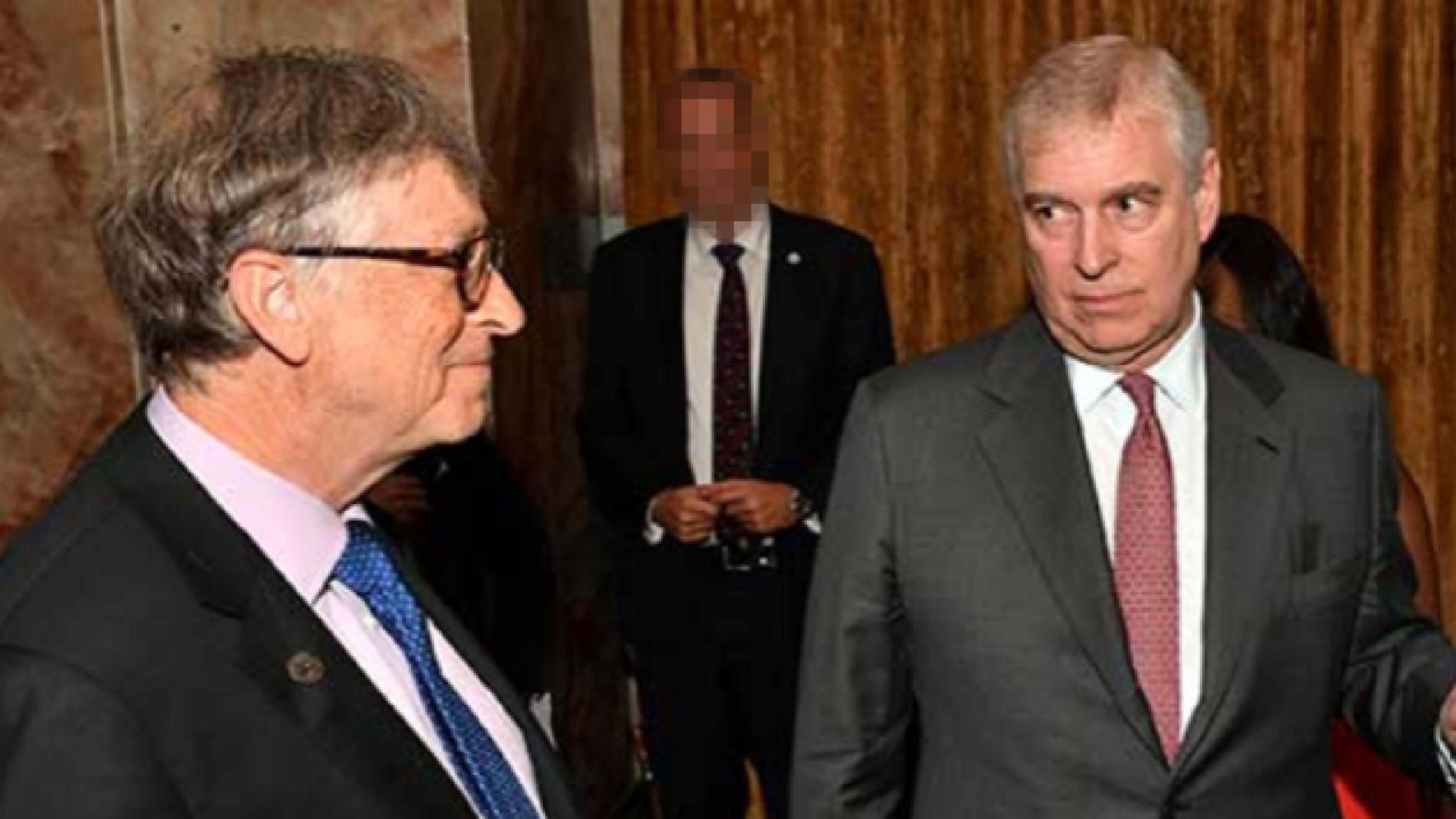 Bill Gates says Epstein ‘weirdly’ kept picture of him and Andrew and planned to blackmail Gates over affairs